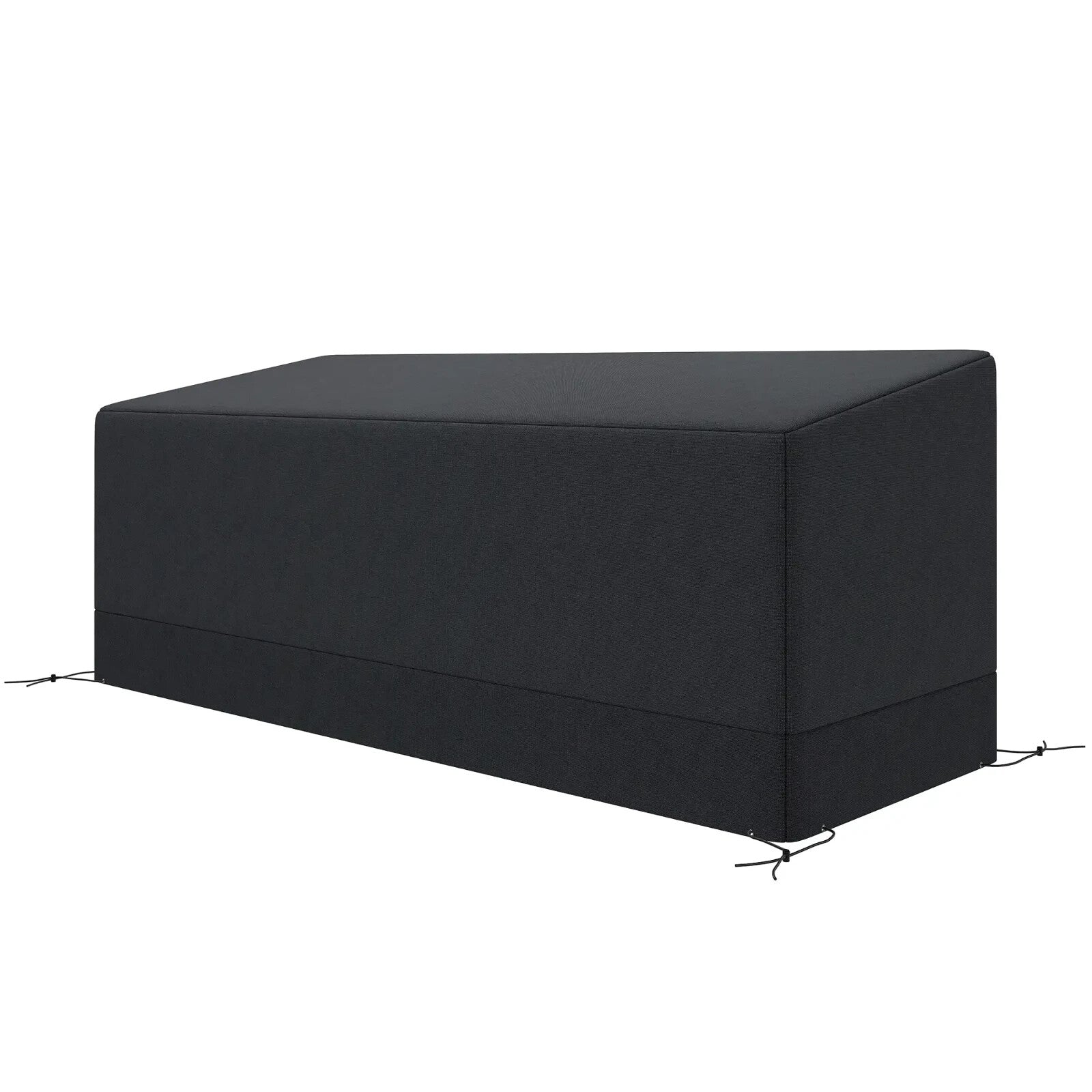 Furniture Cover 3 - Seater Bistro Sofa Set Protective w/ Click - Close Strap Black - Home and Garden Furniture Shop - rustic - furniture