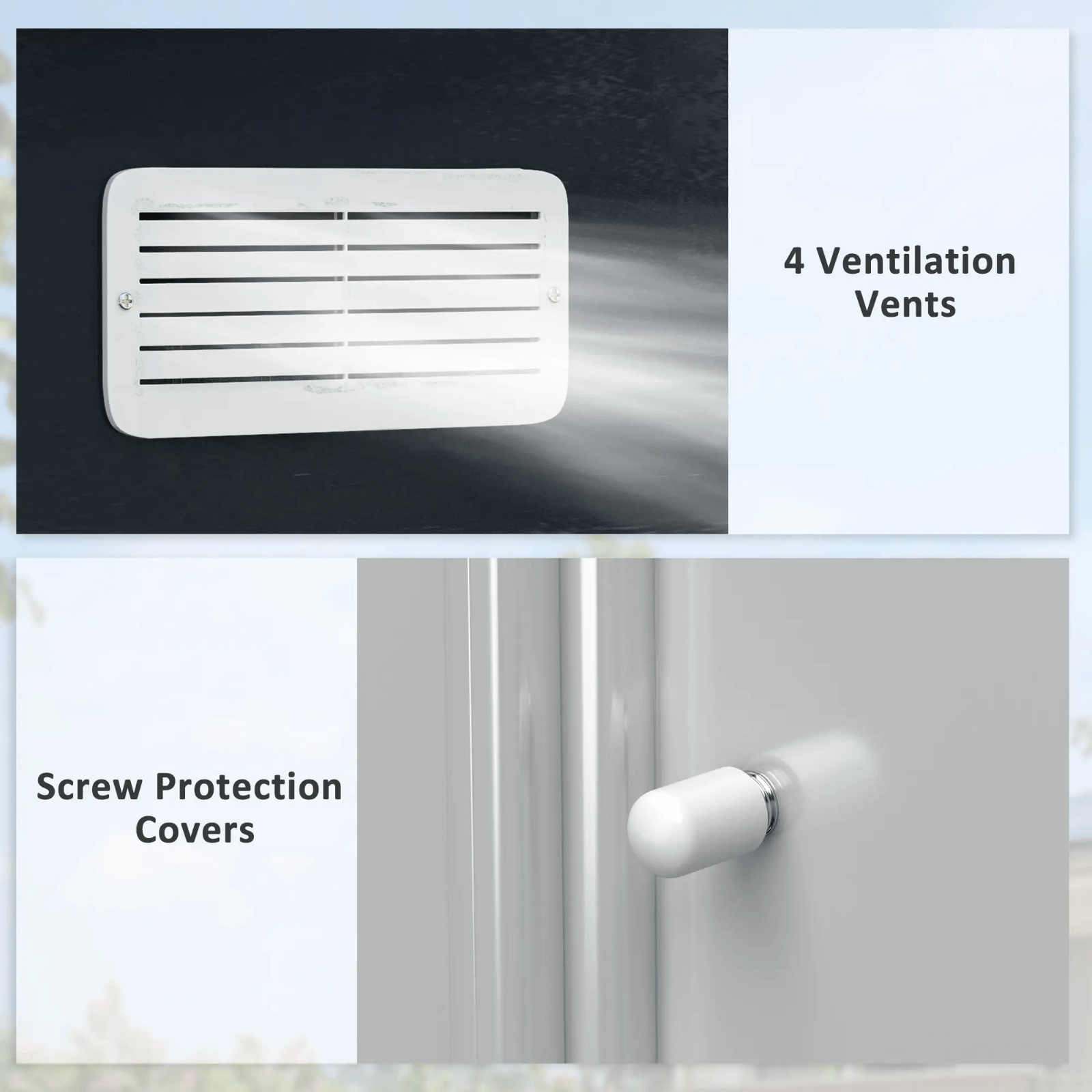 Galvanised Steel Garden Shed 9 x 6FT Garden Storage Shed Sliding Door Tool Hut - Home and Garden Furniture Shop - rustic - furniture