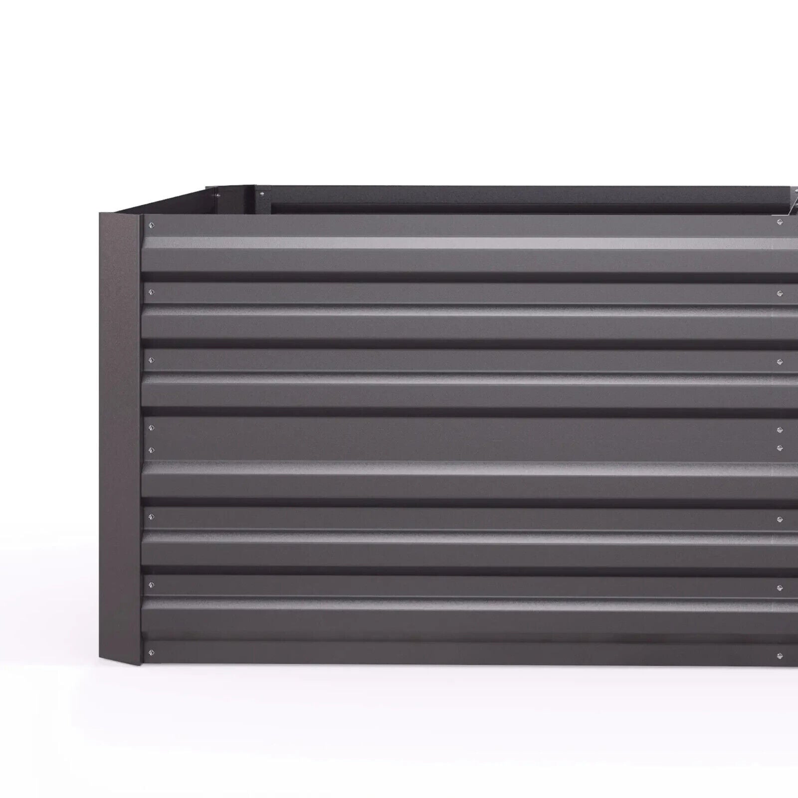 Galvanised Steel Raised Garden Beds Outdoor Planter Grey with Rods 180x90x59cm - Home and Garden Furniture Shop - #rustic - furniture#