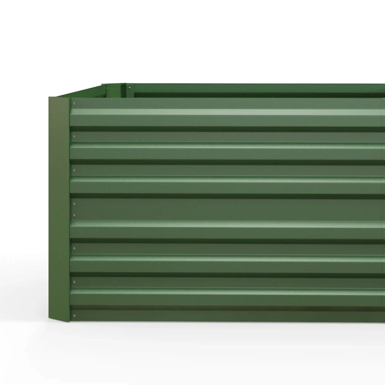 Galvanised Steel Raised Garden Beds Outdoor Planter with Reinforced Rods Green - Home and Garden Furniture Shop - #rustic - furniture#