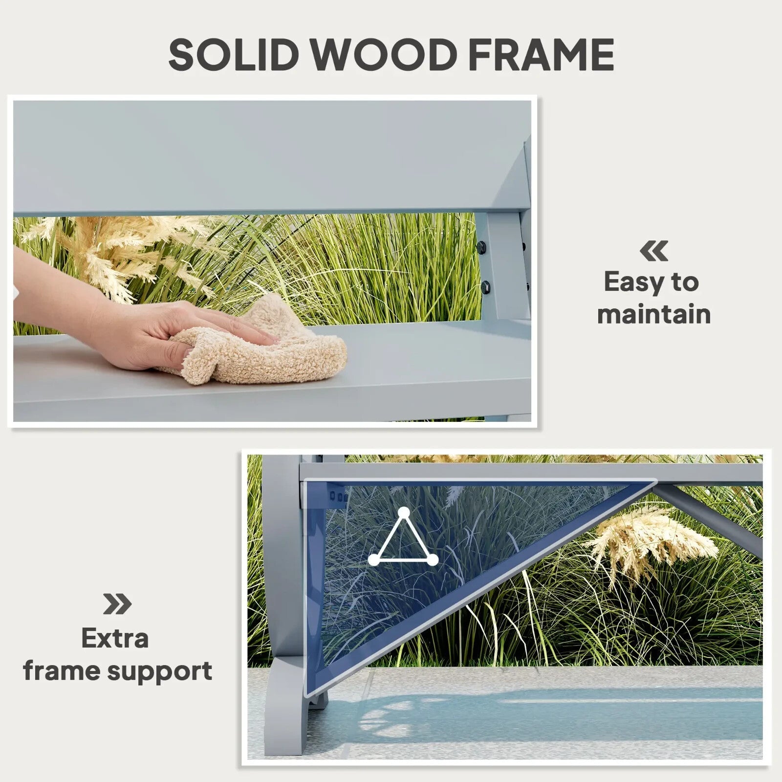 Garden Bench 2 - Seater Wagon Wheel Design Loveseat w/ High Back Carbonized Grey - Home and Garden Furniture Shop - rustic - furniture