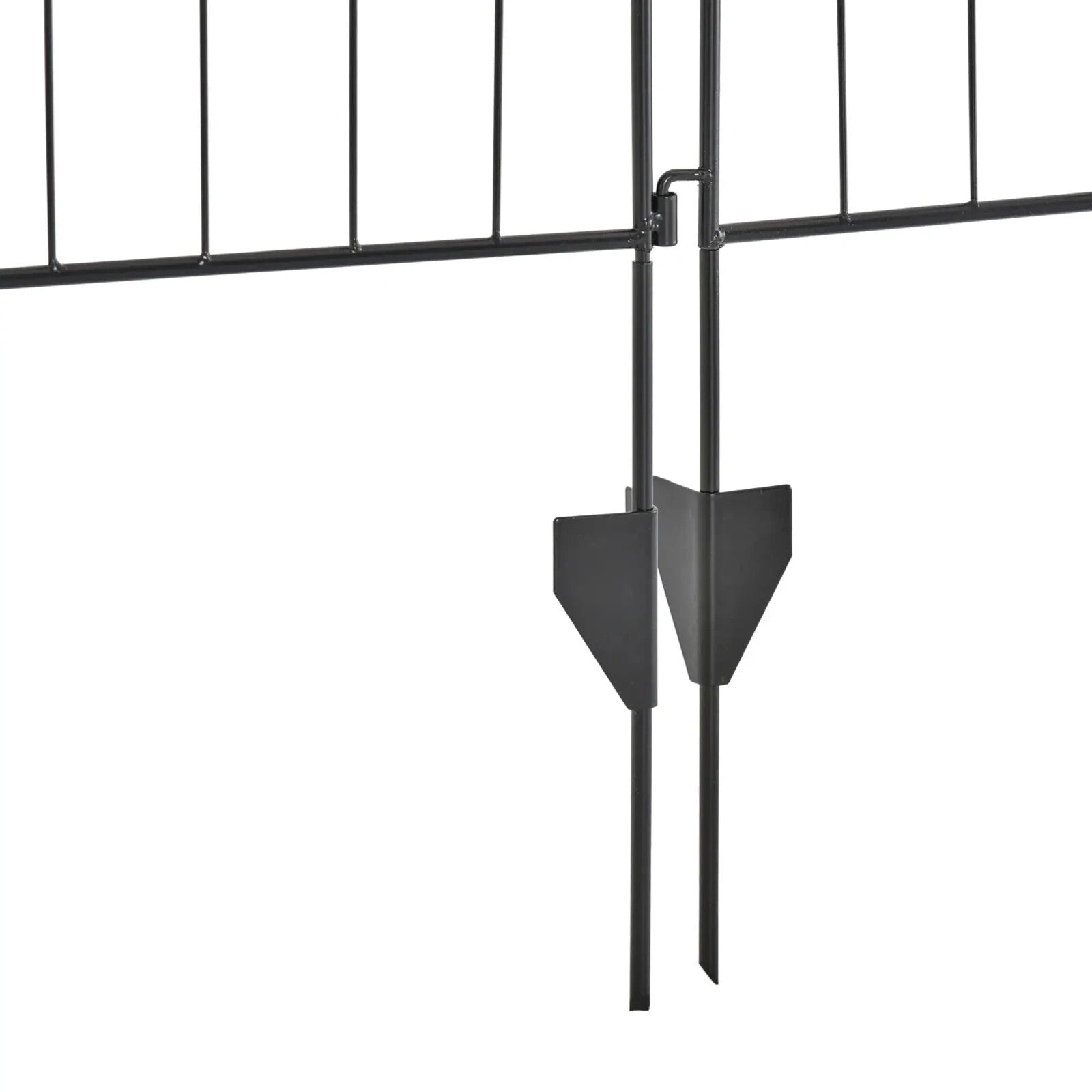 Garden Decorative Fence 4 Panels Steel Border Edging for Landscaping 365x112 cm - Home and Garden Furniture Shop - rustic - furniture