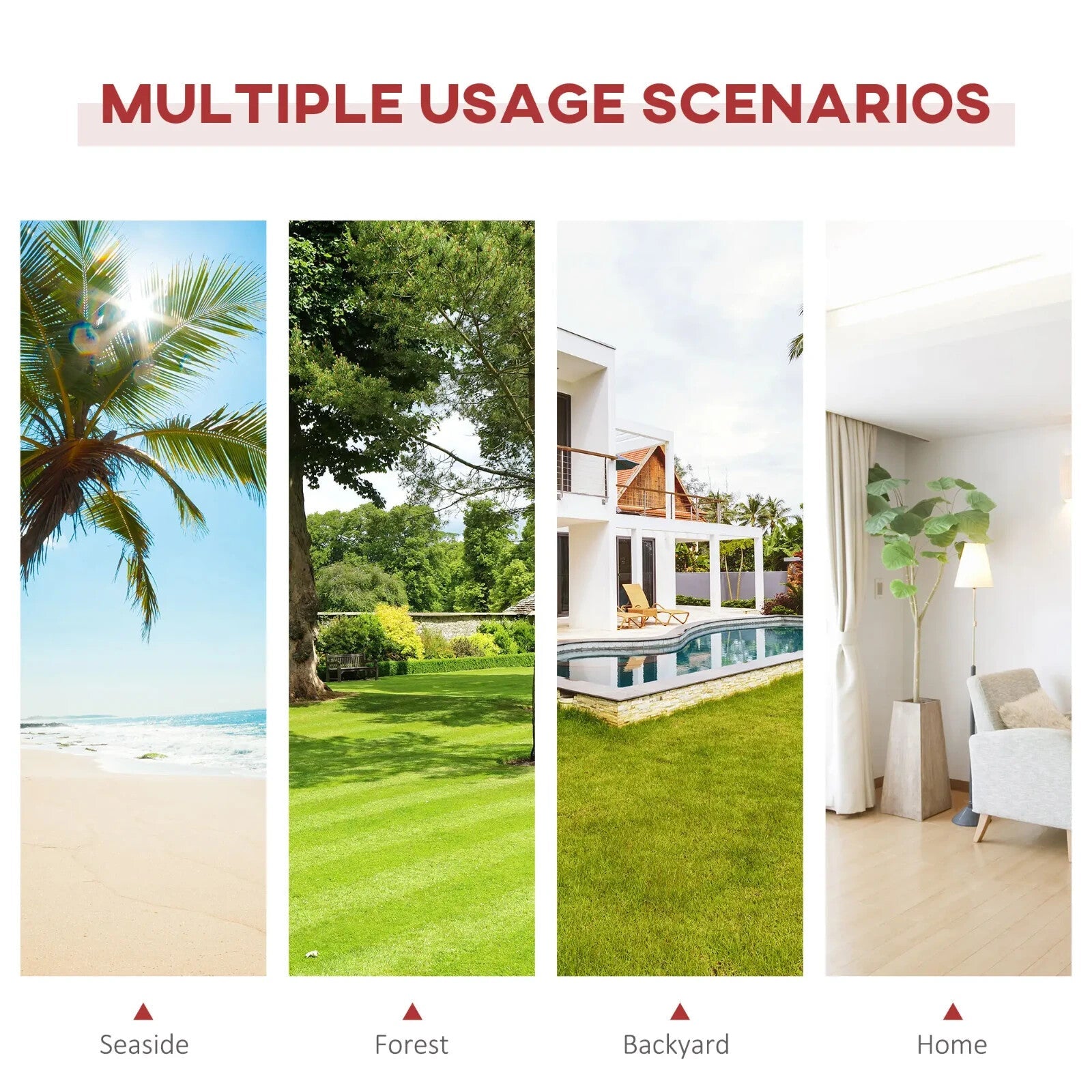 Garden Hammock with Stand Wooden Stand Frame Sun Patio Swing Chair Day Bed Seat - Home and Garden Furniture Shop - rustic - furniture