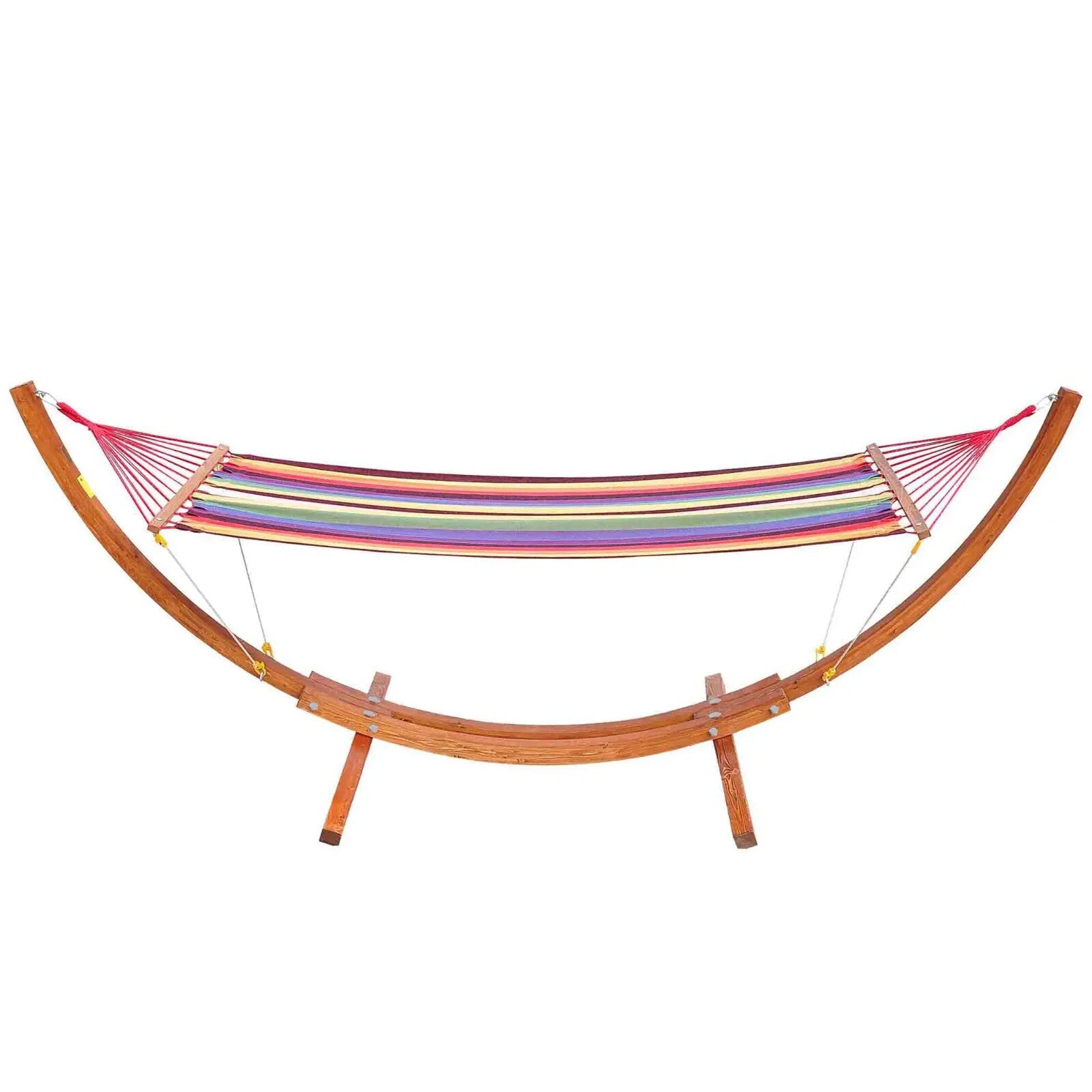 Garden Hammock with Stand Wooden Stand Frame Sun Patio Swing Chair Day Bed Seat - Home and Garden Furniture Shop - rustic - furniture