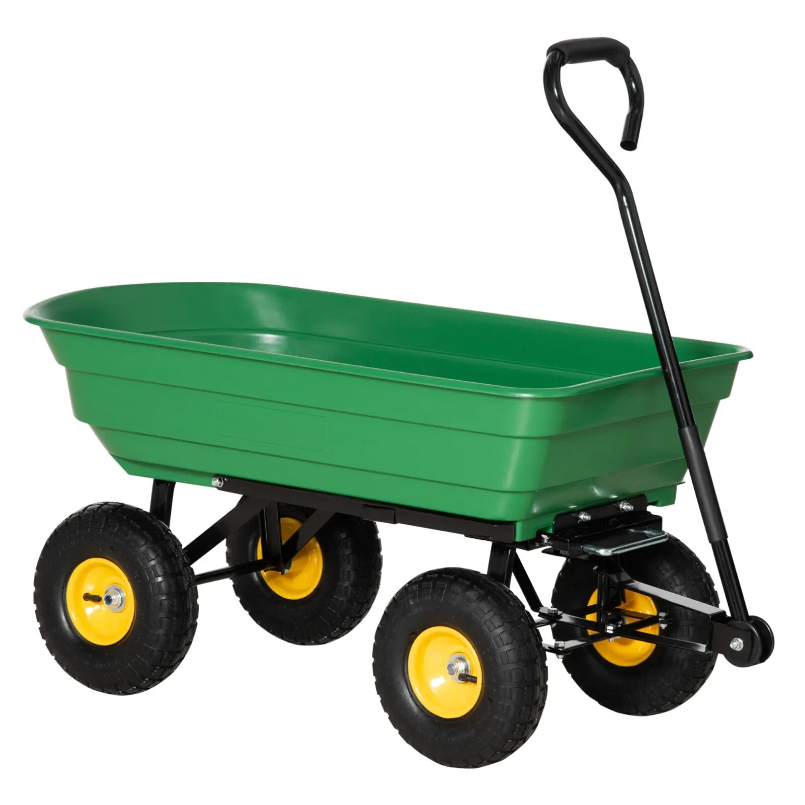 Garden Heavy Duty 4 Wheel Trolley Cart Dump Truck Utility Wheelbarrow Tipper - Home and Garden Furniture Shop - rustic - furniture