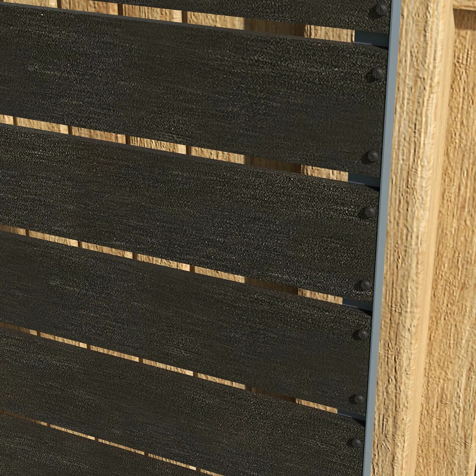 Garden Planter Box w/ Back Trellis Raised Bed for Climbing Plants 34 x 69.5cm - Home and Garden Furniture Shop - #rustic - furniture#