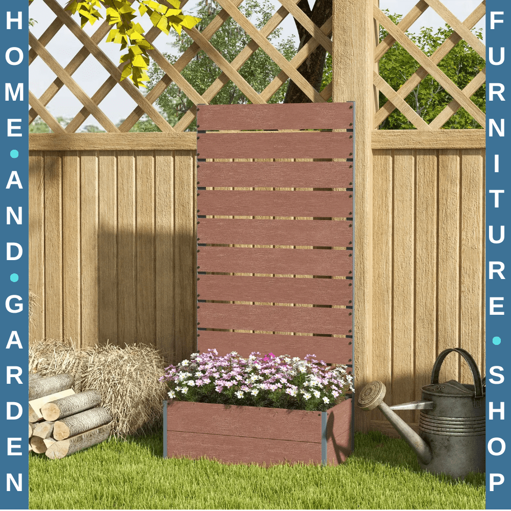 Garden Planter with Trellis Freestanding Raised Bed for Climbing Plants Flowers - Home and Garden Furniture Shop - #rustic - furniture#