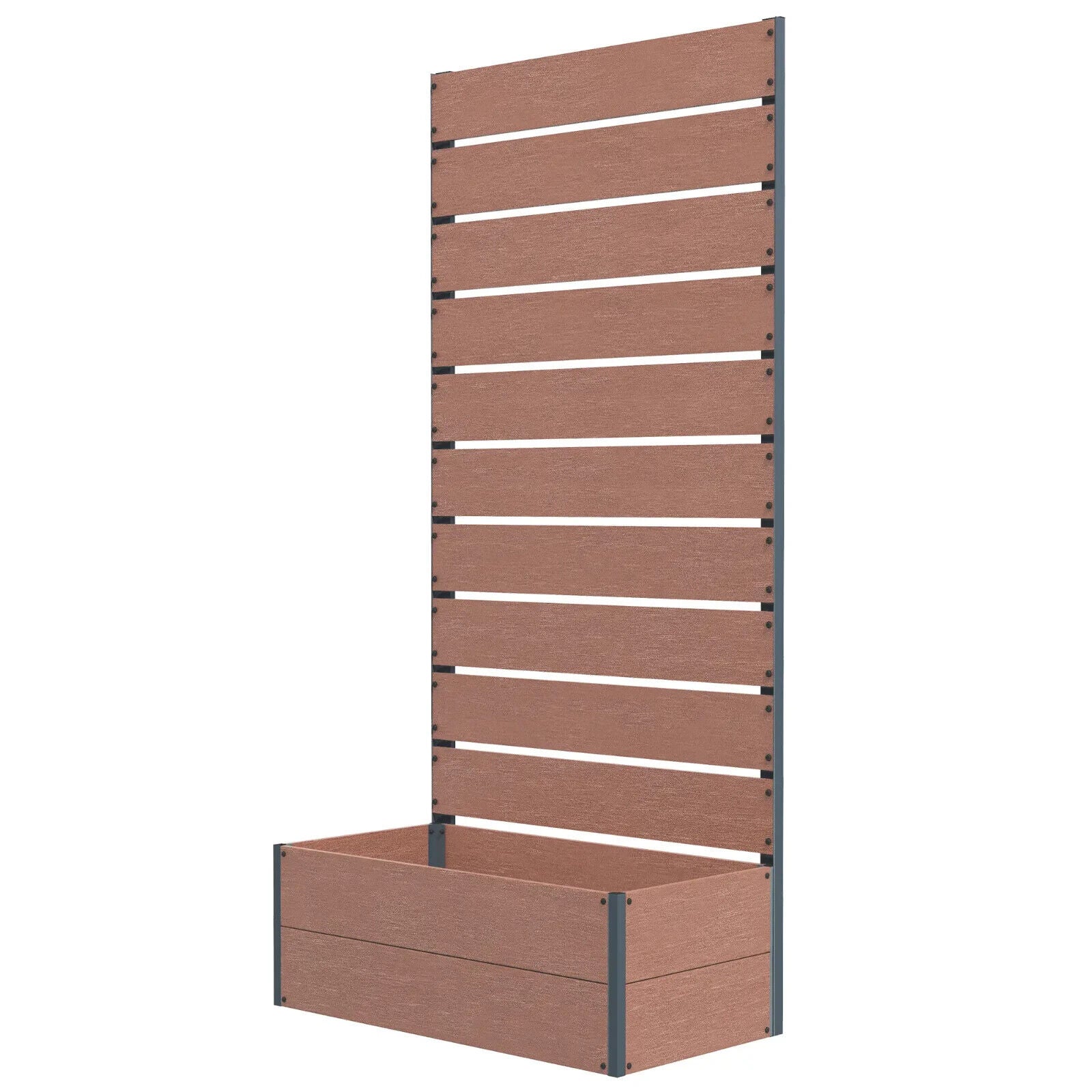 Garden Planter with Trellis Freestanding Raised Bed for Climbing Plants Flowers - Home and Garden Furniture Shop - #rustic - furniture#