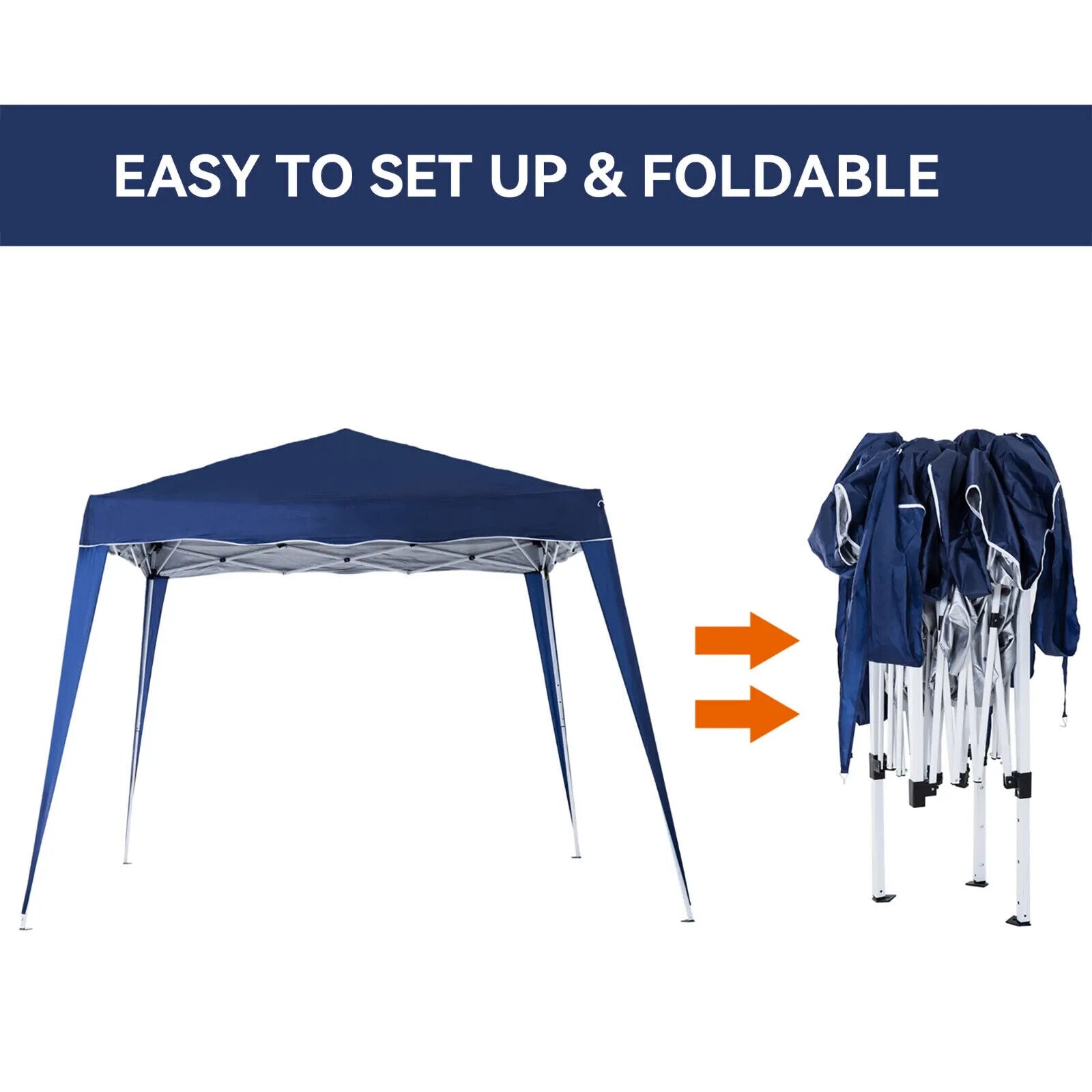 Garden Pop up Gazebo Tent Party Marquee Shelter 2.5 x 2.5m Blue Hot Tub Shade - Home and Garden Furniture Shop - #rustic - furniture#