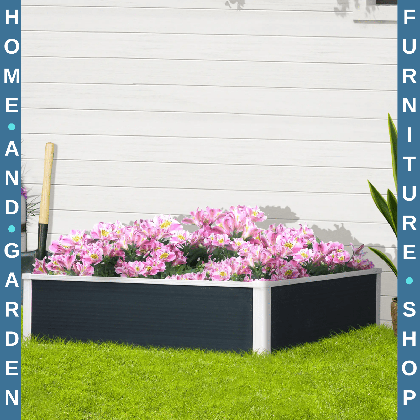 Garden Raised Bed Planter Box PP Grow Container for Vegetable or Flower 120x90cm - Home and Garden Furniture Shop - #rustic - furniture#