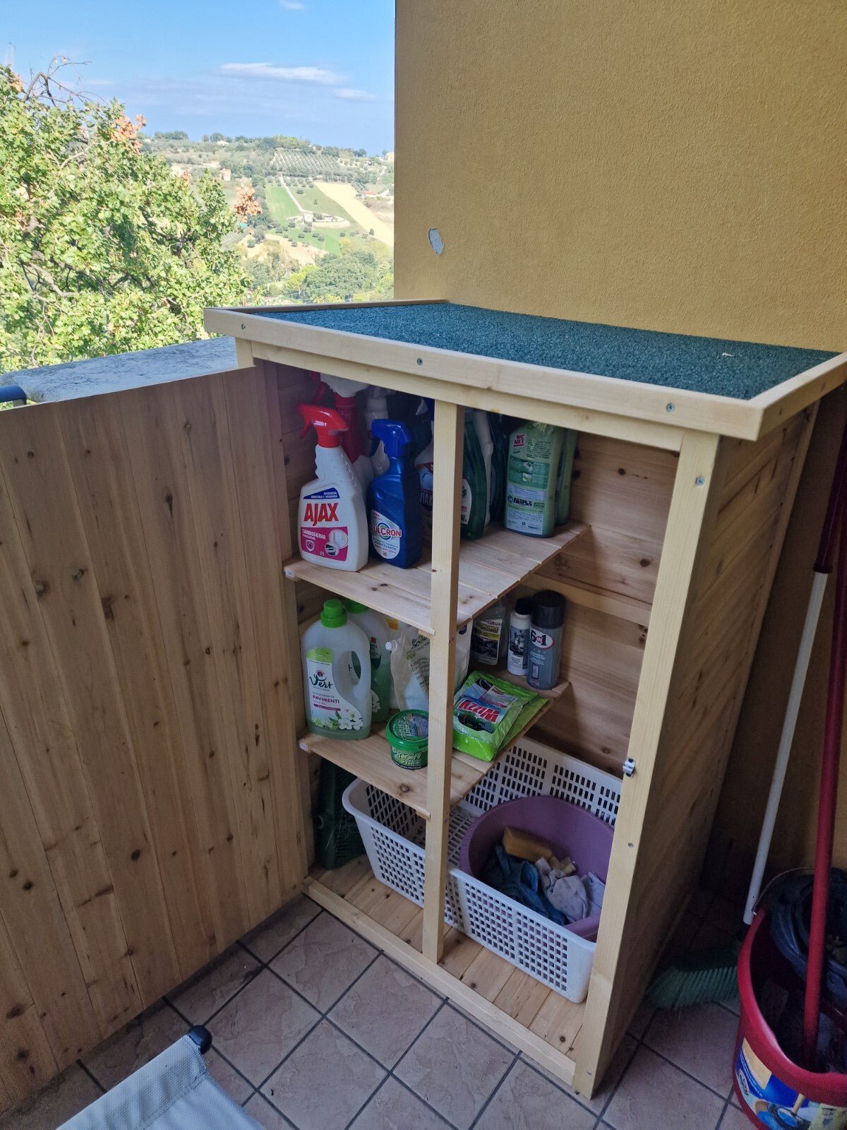 Garden Shed Wooden Garden Tool Storage Shed w/ 2 Shelves 75 x 56 x115cm - Home and Garden Furniture Shop - rustic - furniture