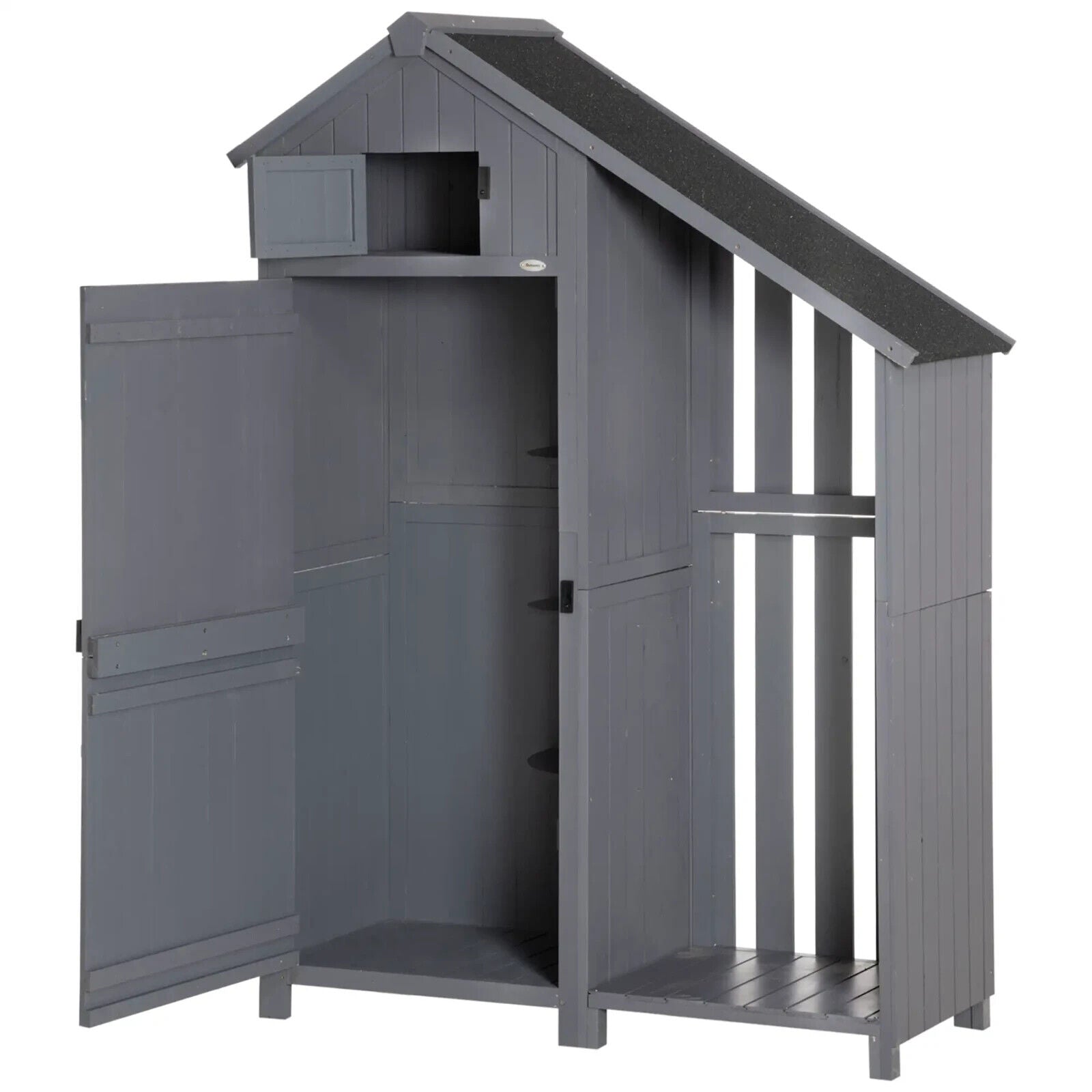 Garden Storage Shed 129x51.5x180cm Outdoor Tool Shed with 3 Shelves & Tilt Roof - Home and Garden Furniture Shop - #rustic - furniture#