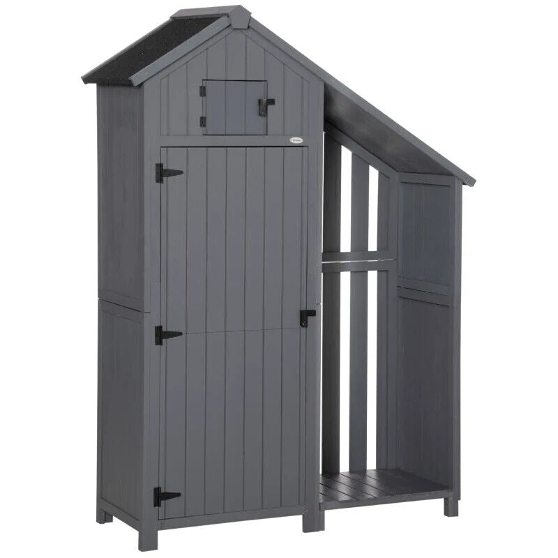 Garden Storage Shed 129x51.5x180cm Outdoor Tool Shed with 3 Shelves & Tilt Roof - Home and Garden Furniture Shop - #rustic - furniture#