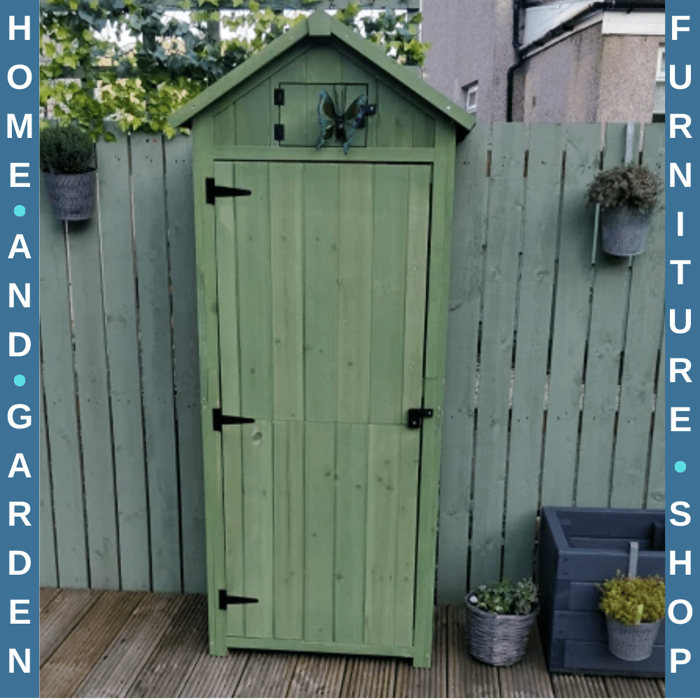 Garden Storage Shed 77 x 54.2 x 179cm Tool House with 3 Shelves and Asphalt Roof - Home and Garden Furniture Shop - #rustic - furniture#