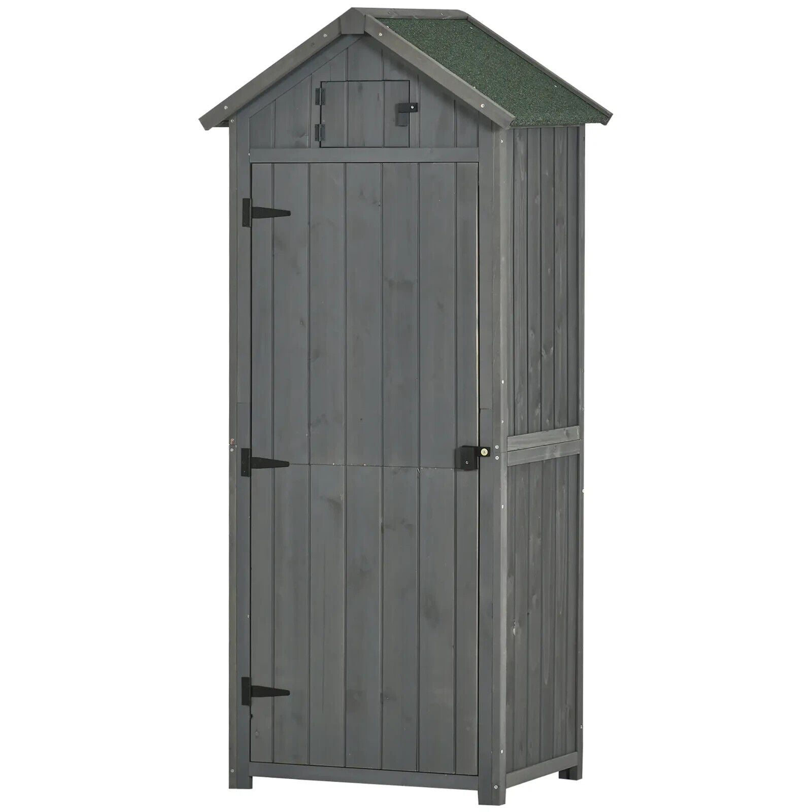 Garden Storage Shed 77x54x179cm Tool House w/ 3 Shelves and Asphalt Roof Outdoor - Home and Garden Furniture Shop - #rustic - furniture#
