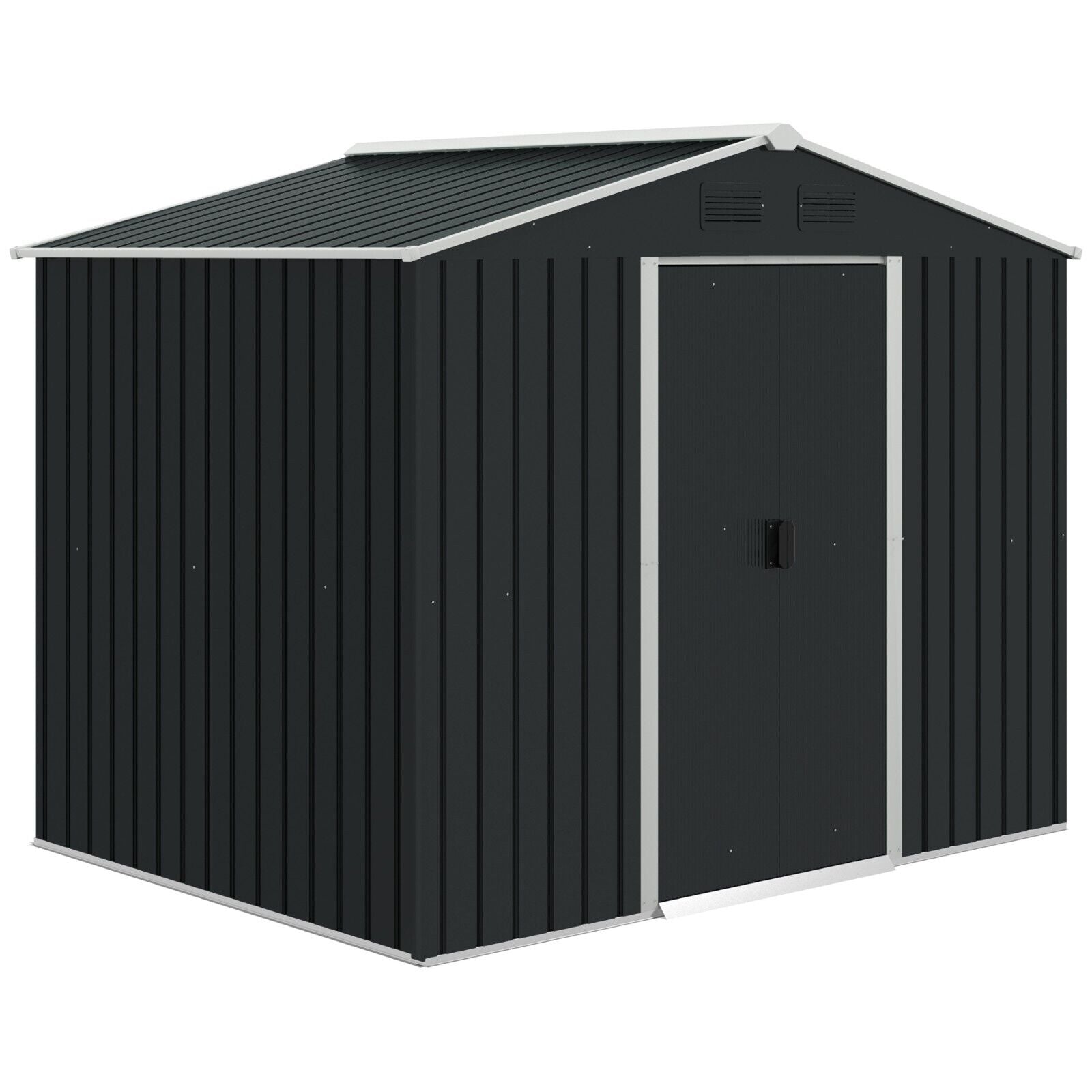 Garden Storage Shed Double Sliding Doors Outdoor Tool Shed Weatherproof Storage - Home and Garden Furniture Shop - #rustic - furniture#