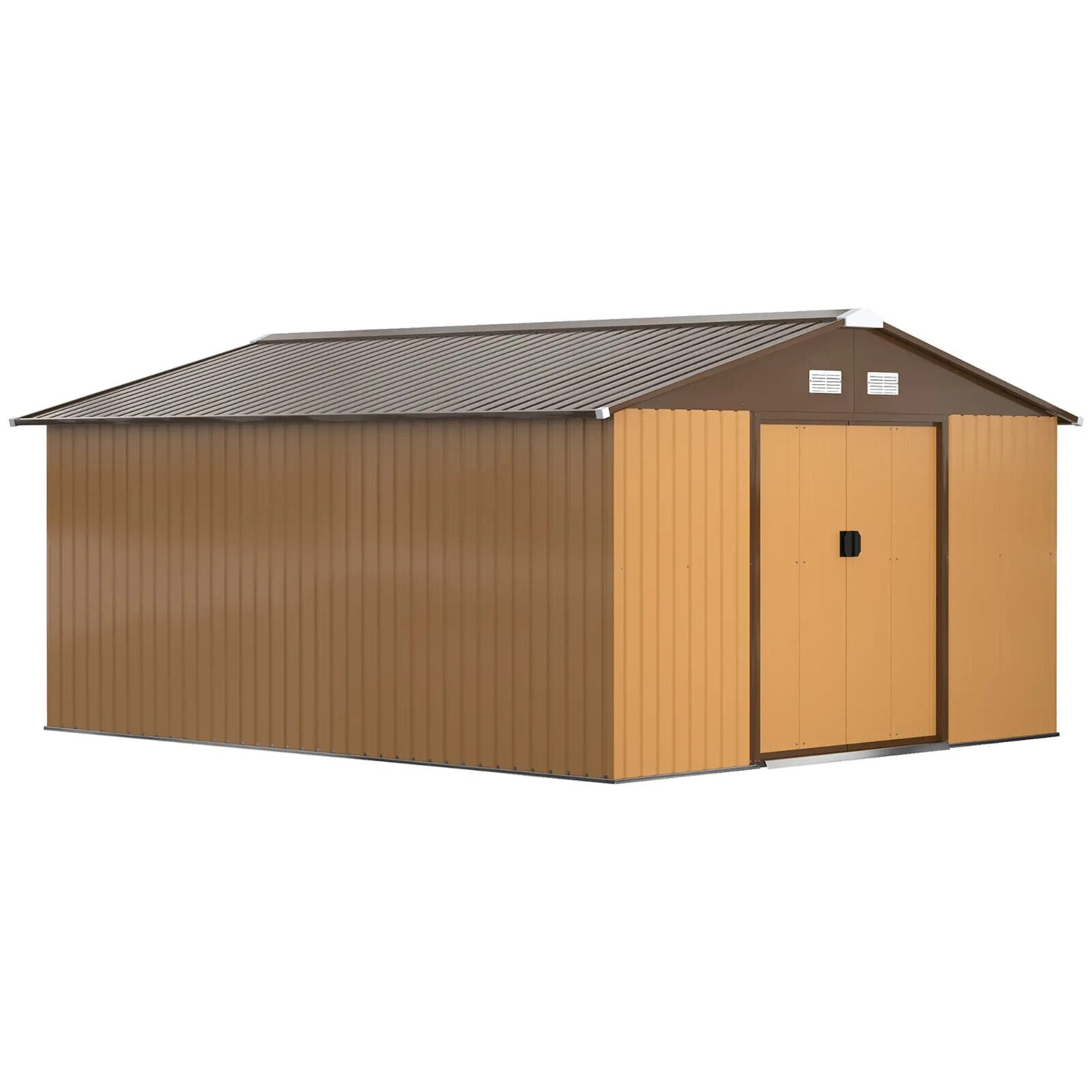 Garden Storage Shed Metal Roof Yard Store Outdoor Tool Box Building Container - Home and Garden Furniture Shop - #rustic - furniture#