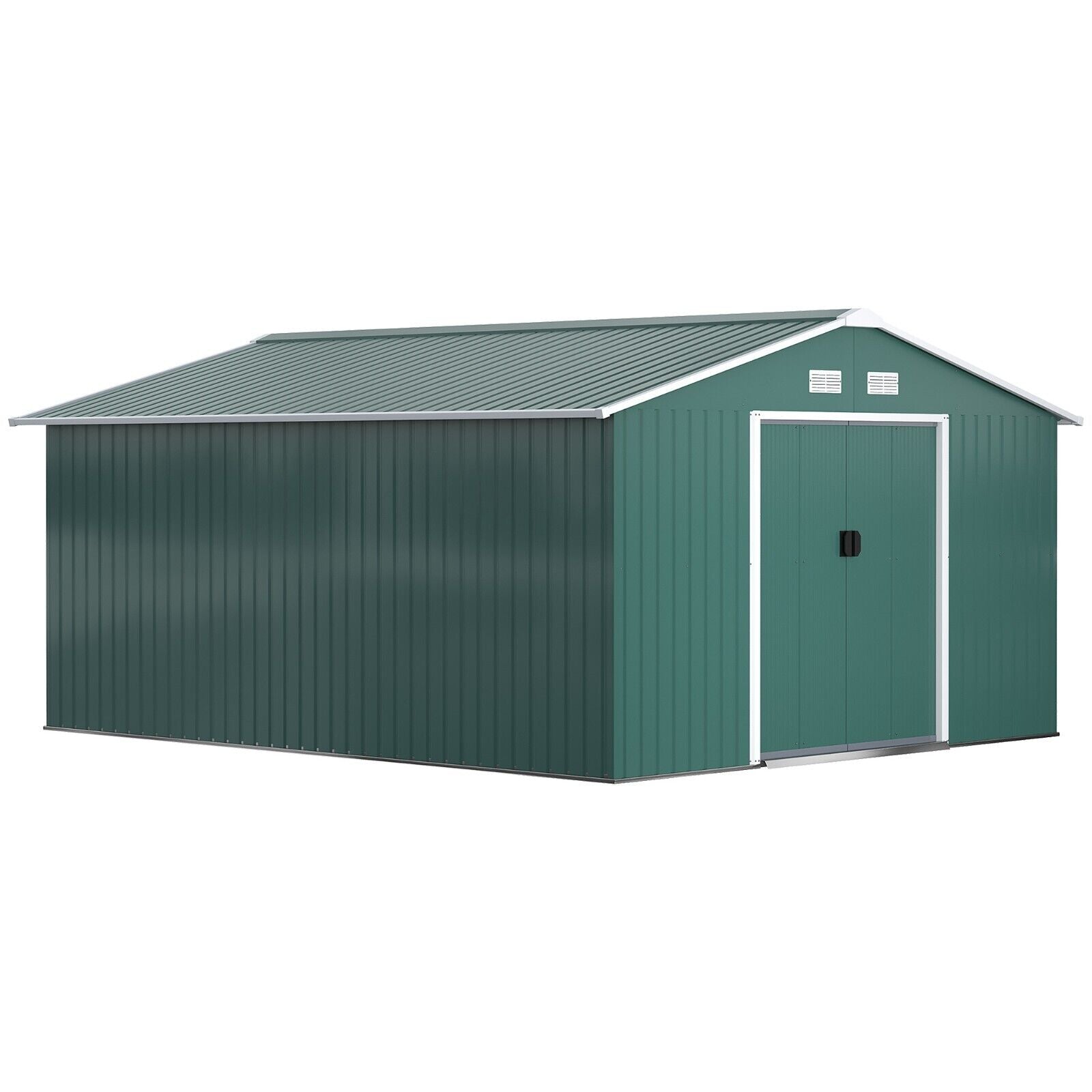 Garden Storage Shed Metal Roof Yard Store Outdoor Tool Storage Box Container - Home and Garden Furniture Shop - #rustic - furniture#