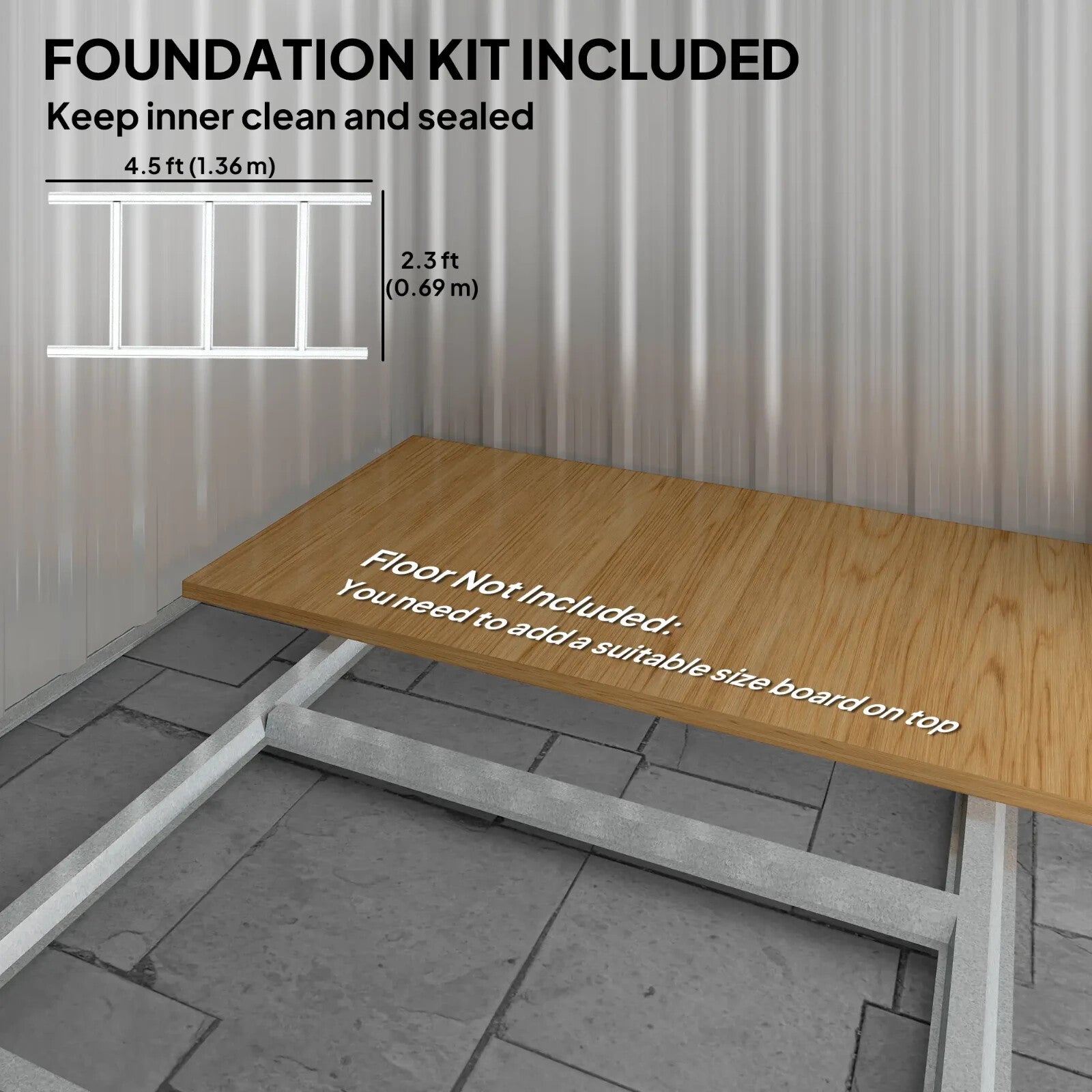 Garden Storage Shed Tool Organization Cabinet w/ Sliding Doors & Windows Grey - Home and Garden Furniture Shop - rustic - furniture