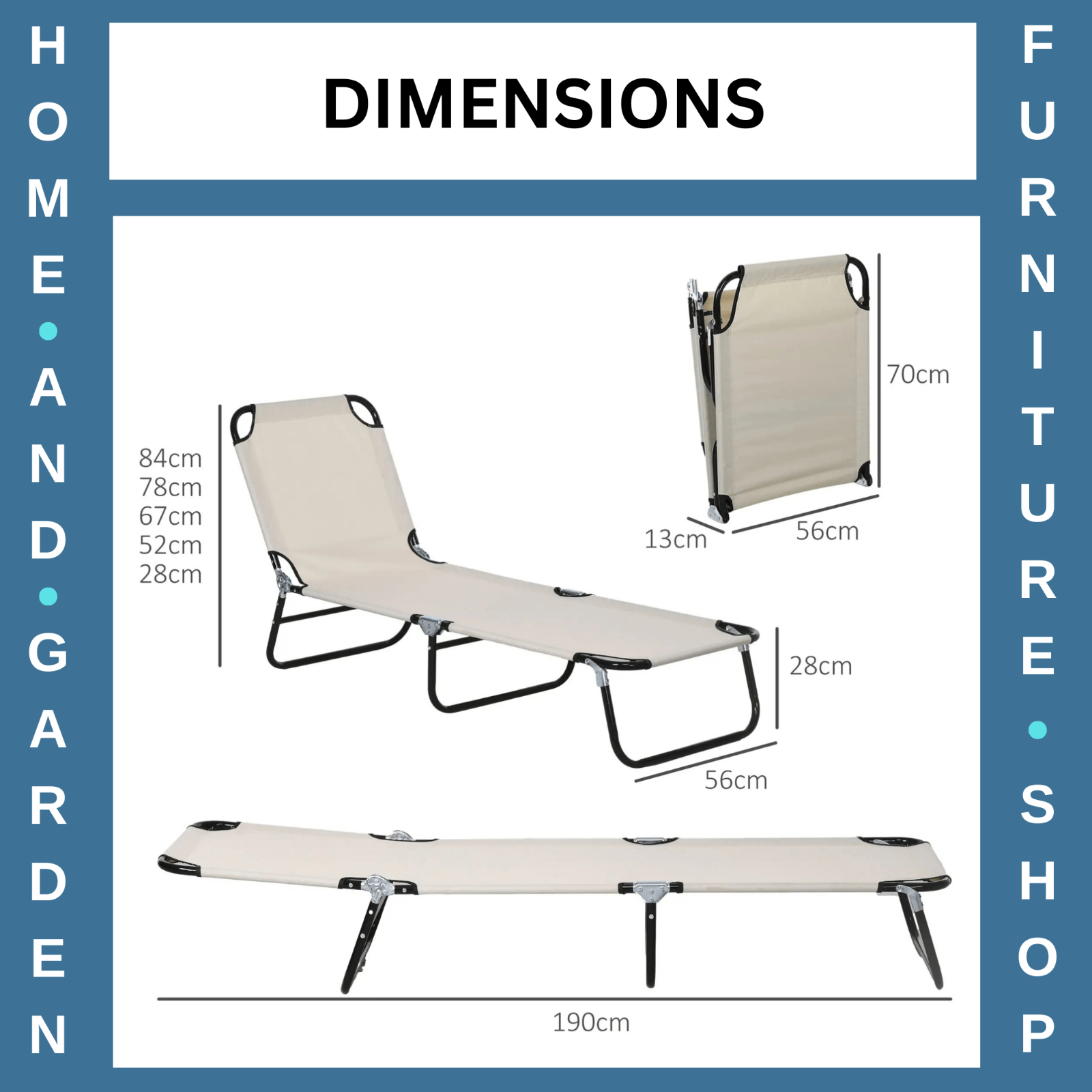 Garden Sun Lounger Recliner Chair with Five Position Adjustable Back for Outdoor - Home and Garden Furniture Shop - #rustic - furniture#