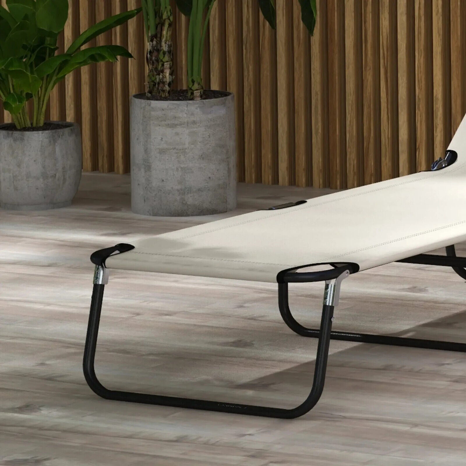 Garden Sun Lounger Recliner Chair with Five Position Adjustable Back for Outdoor - Home and Garden Furniture Shop - #rustic - furniture#