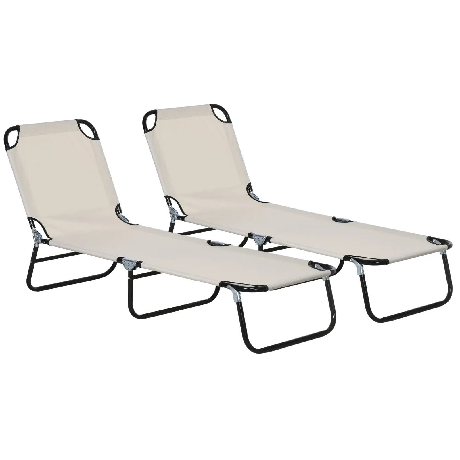 Garden Sun Lounger Recliner Chair with Five Position Adjustable Back for Outdoor - Home and Garden Furniture Shop - #rustic - furniture#