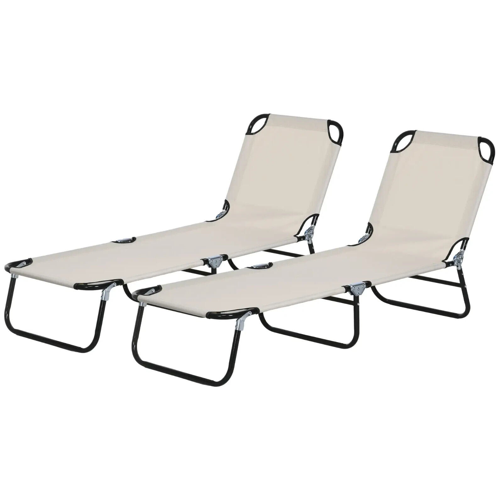 Garden Sun Lounger Recliner Chair with Five Position Adjustable Back for Outdoor - Home and Garden Furniture Shop - #rustic - furniture#