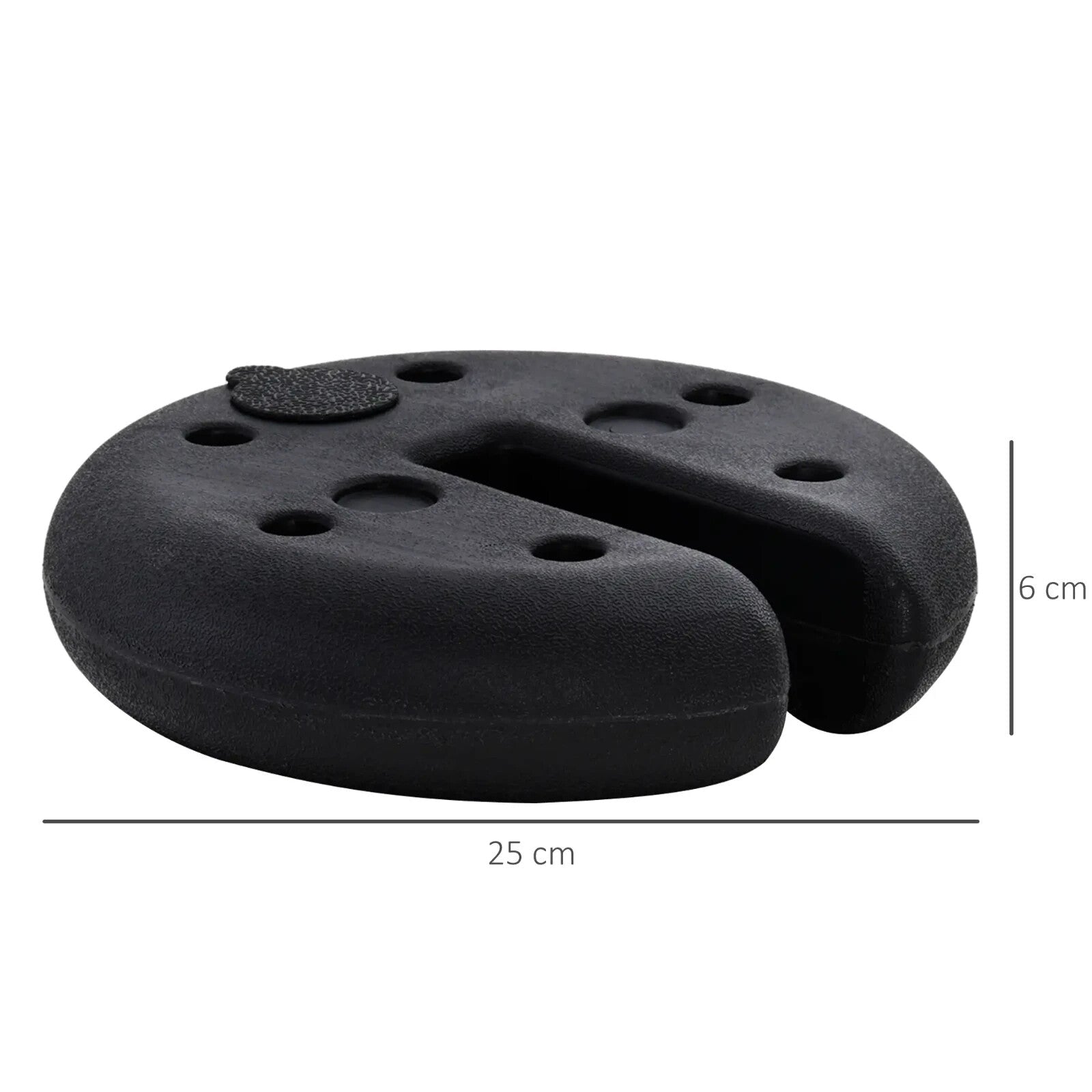 Gazebo Leg Weights Set of 4 Round Heavy Duty Sand Fillable For Canopy Black - Home and Garden Furniture Shop - rustic - furniture