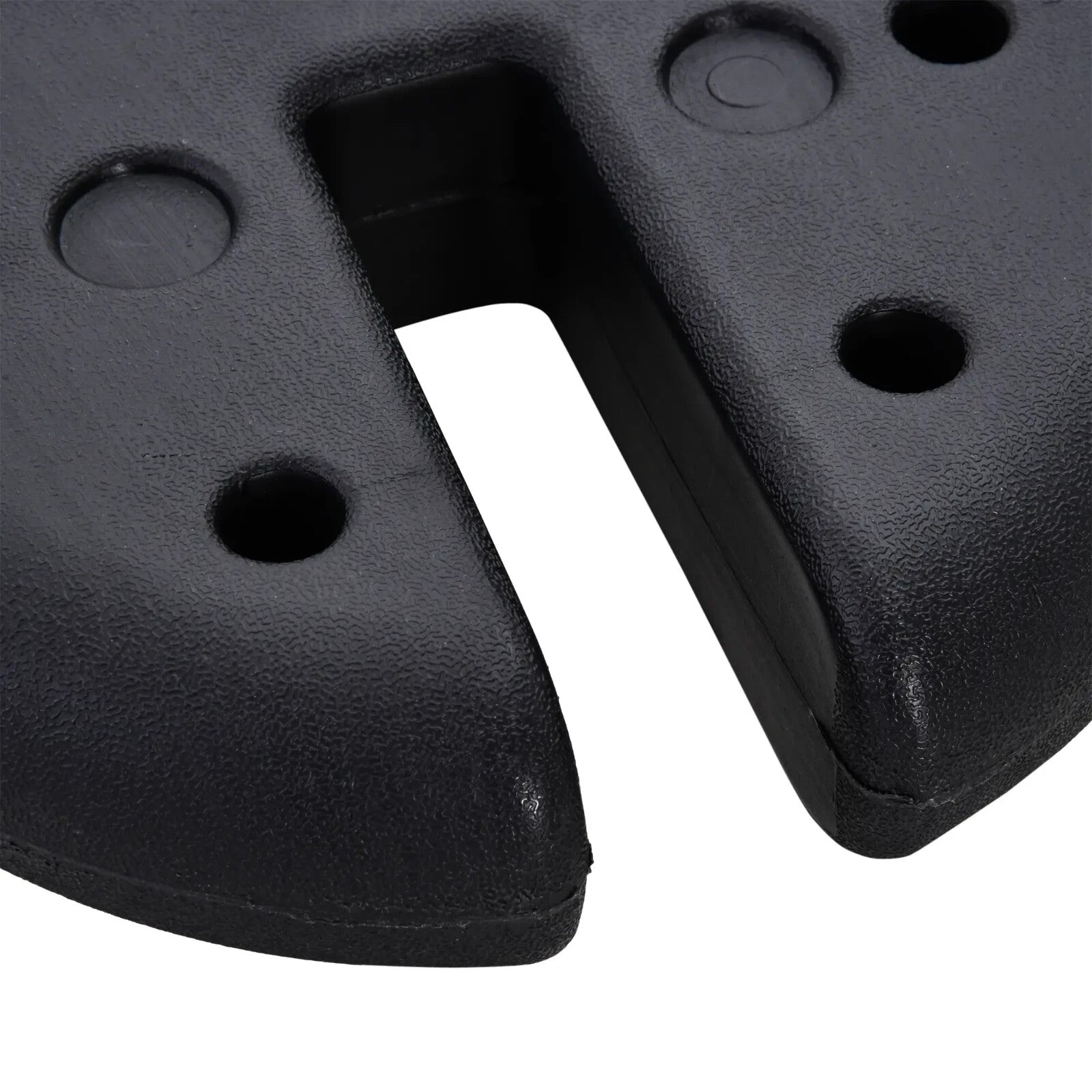 Gazebo Leg Weights Set of 4 Round Heavy Duty Sand Fillable For Canopy Black - Home and Garden Furniture Shop - rustic - furniture