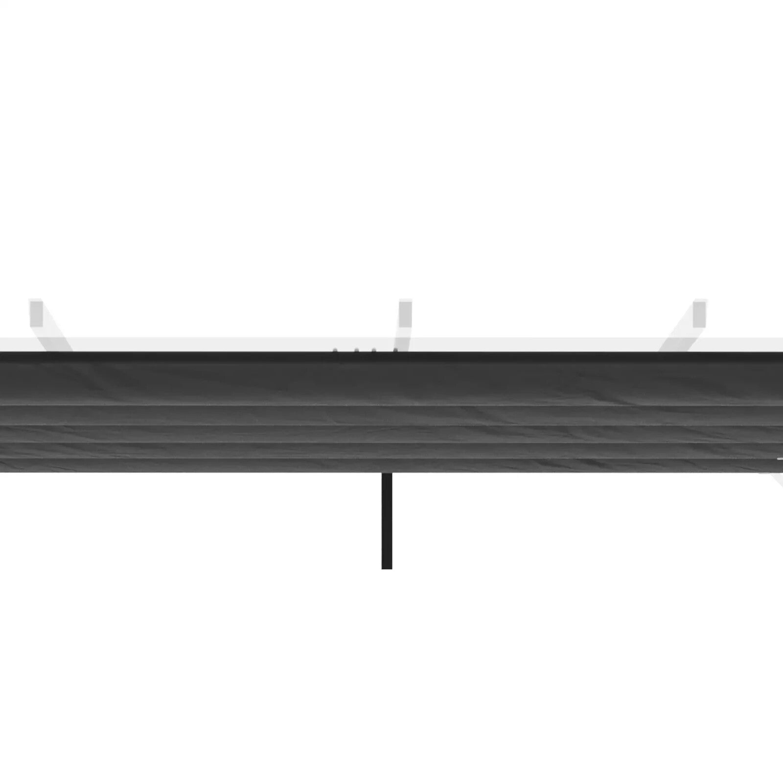 Gazebo Pergola Retractable Roof Sun Shelter Canopy PA Coating w/ Hook Dark Grey - Home and Garden Furniture Shop - rustic - furniture