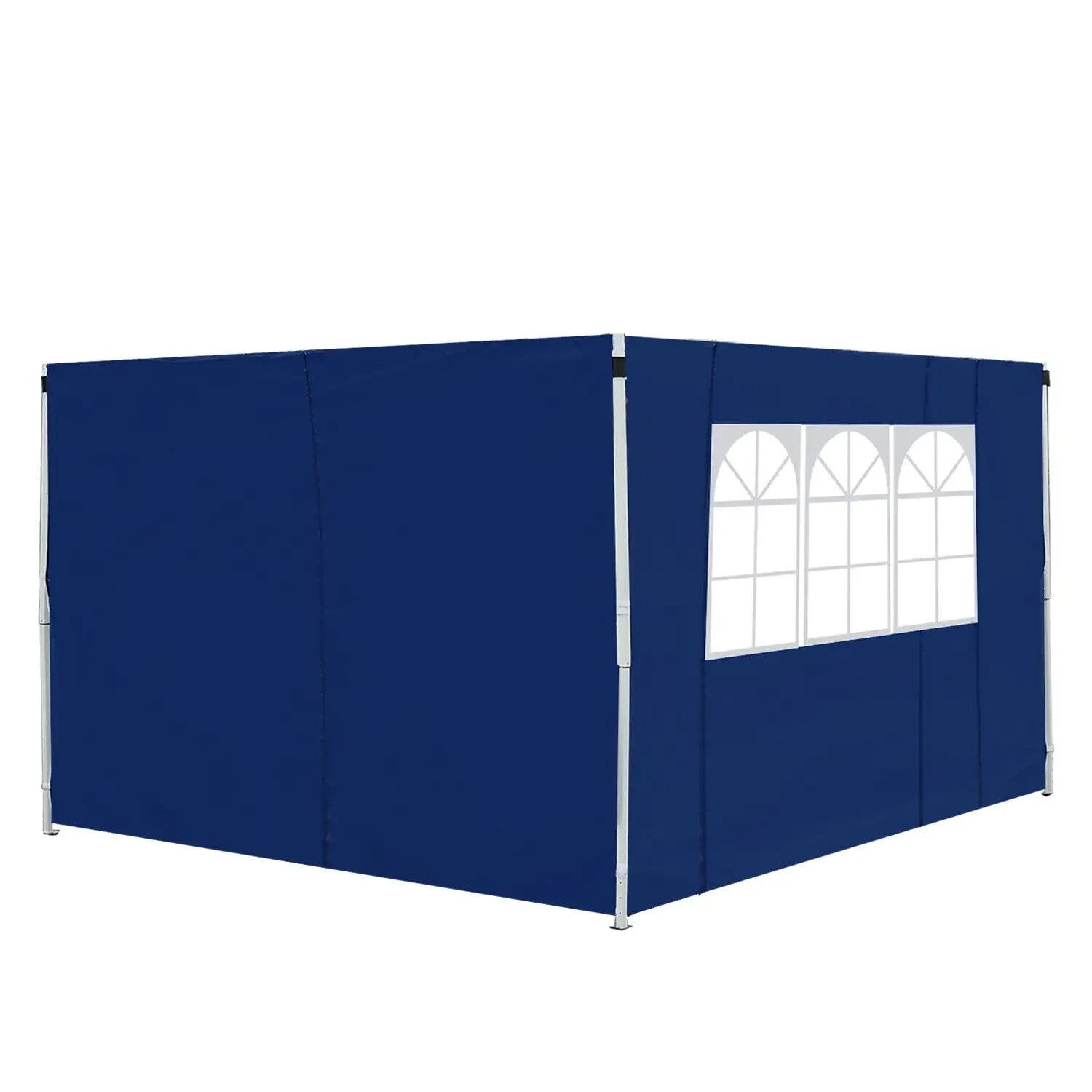 Gazebo Side Wall Panel 2 - Piece Replaceable Weather - Resistant with Window Blue - Home and Garden Furniture Shop - rustic - furniture