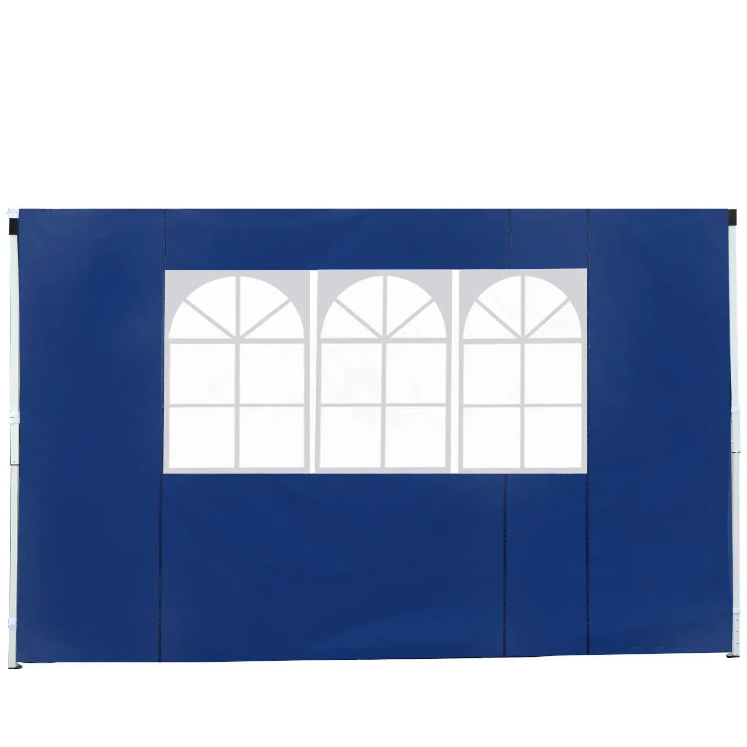 Gazebo Side Wall Panel 2 - Piece Replaceable Weather - Resistant with Window Blue - Home and Garden Furniture Shop - rustic - furniture