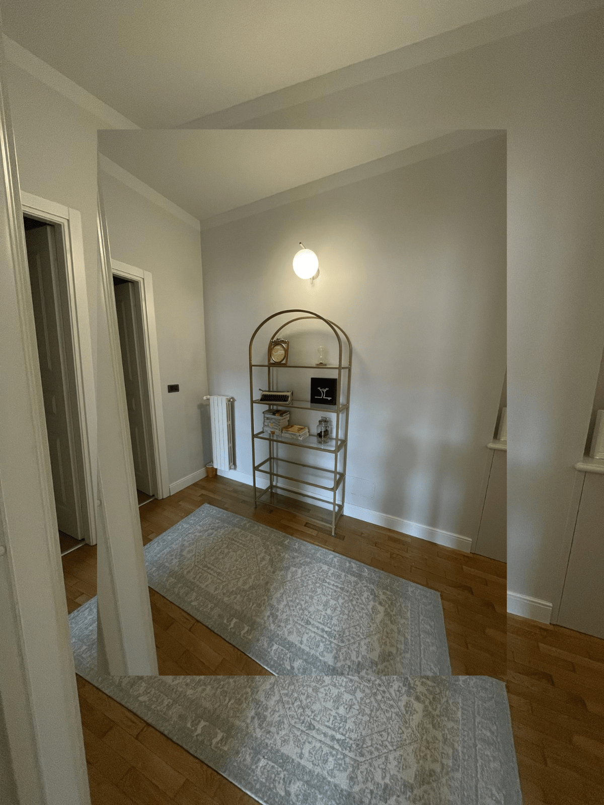 Gold Shelving Unit Display Cabinet Storage Glass Large Bookcase Vintage Metal UK - Home and Garden Furniture Shop - rustic - furniture