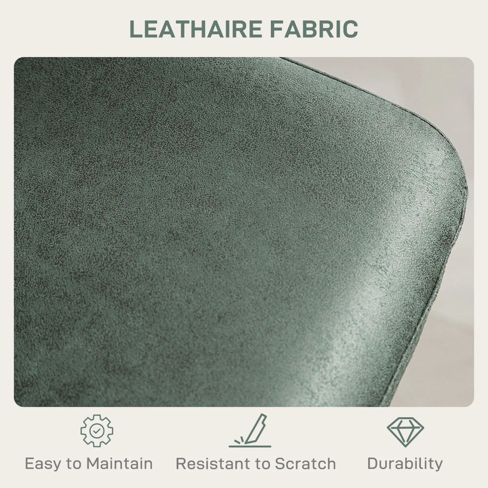 Green Bar Stools Set Of 2 360 Swivel Seat Retro Tub Counter Metal Frame Footrest - Home and Garden Furniture Shop - rustic - furniture