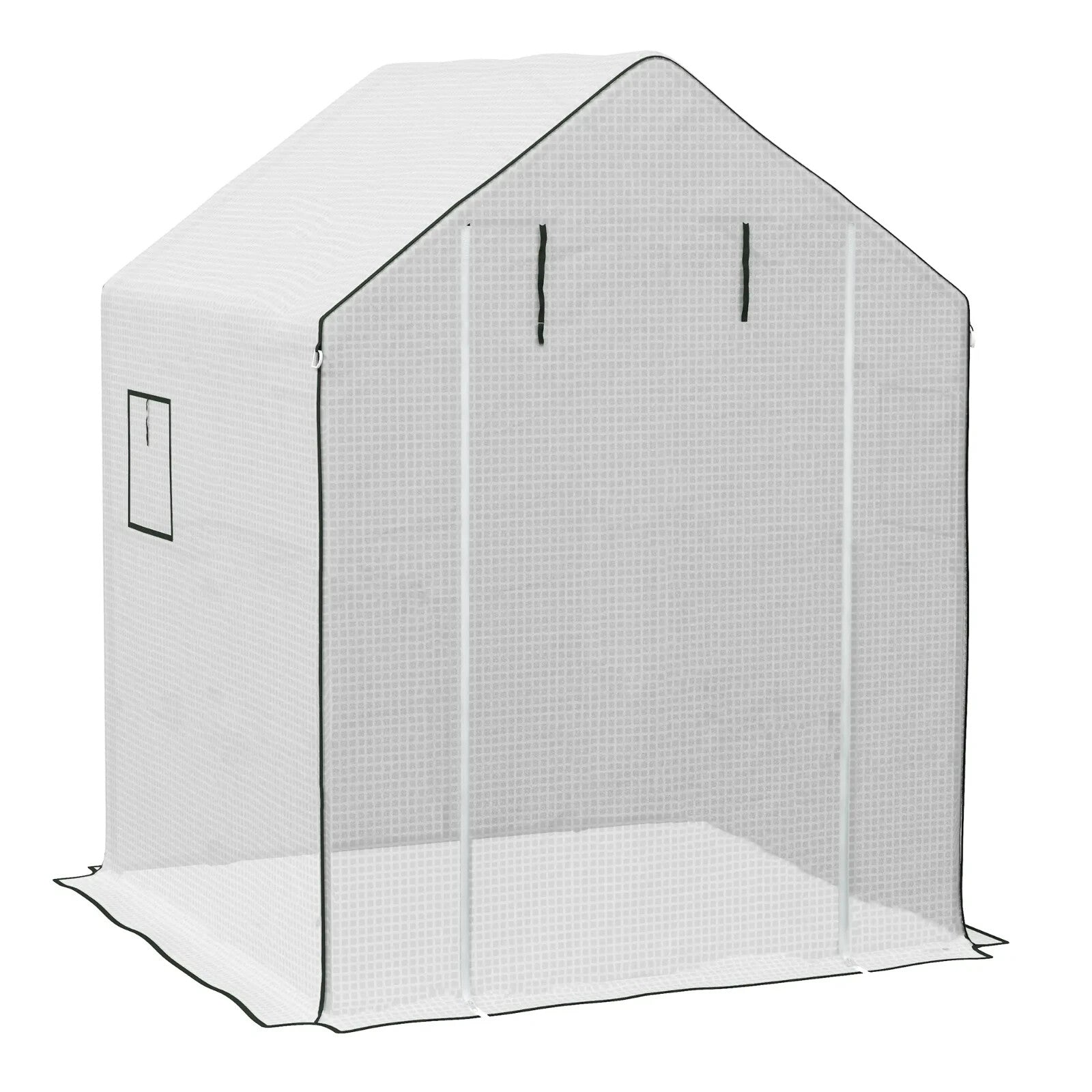 Greenhouse Replacement Cover 3 - Layer Walk - In with Roll - Up Door & Windows White - Home and Garden Furniture Shop - rustic - furniture