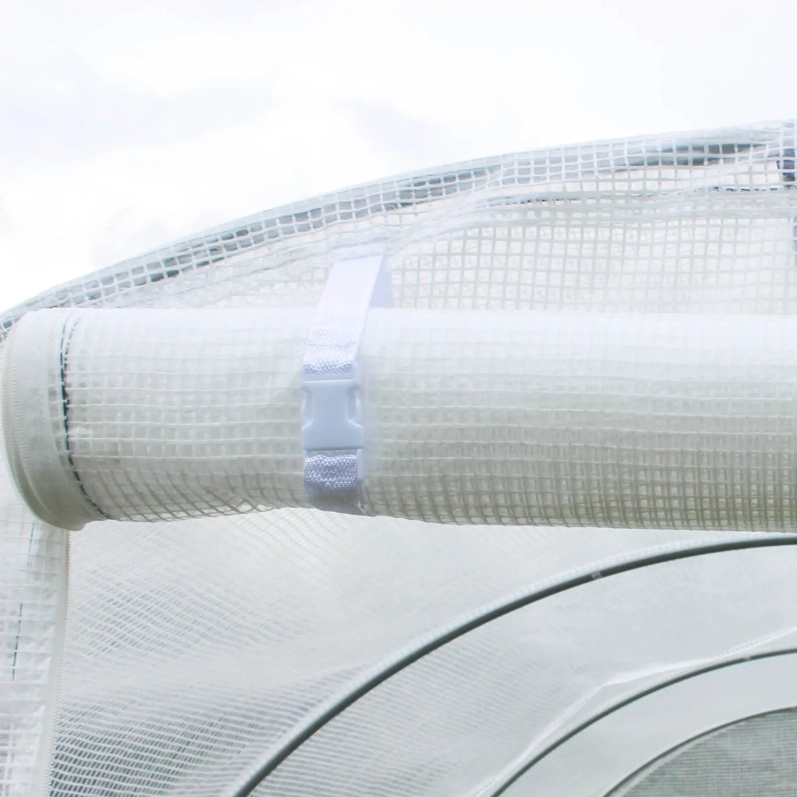 Greenhouse Replacement Cover For Tunnel Walk In W/ Roll - Up & Zipper Door White - Home and Garden Furniture Shop - rustic - furniture