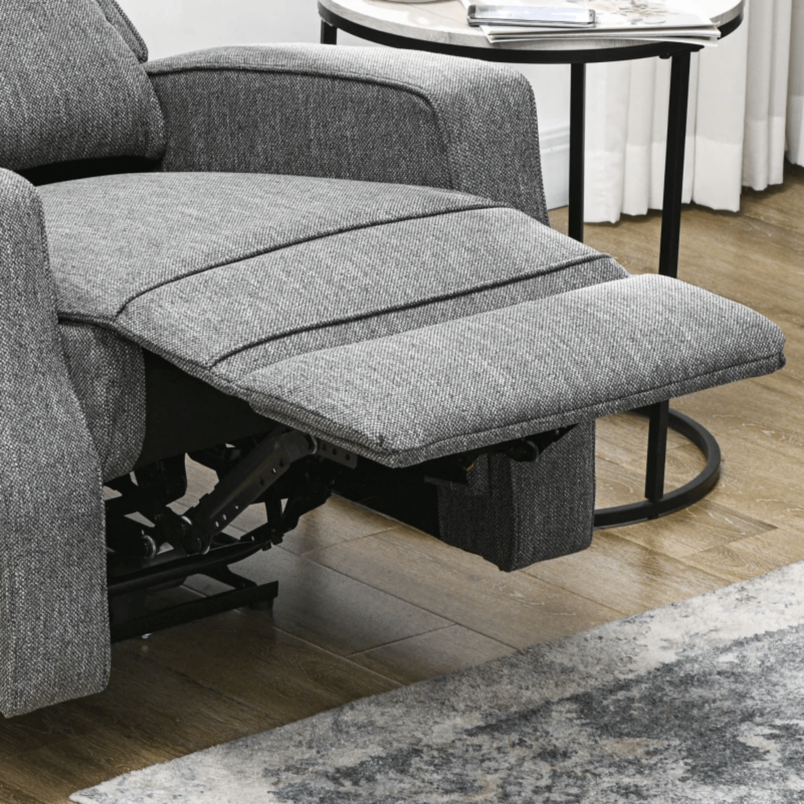 Grey Electric Armchair Fabric Recliner Chair USB Port Sofa Footrest Comfy Seat - Home and Garden Furniture Shop - #rustic - furniture#