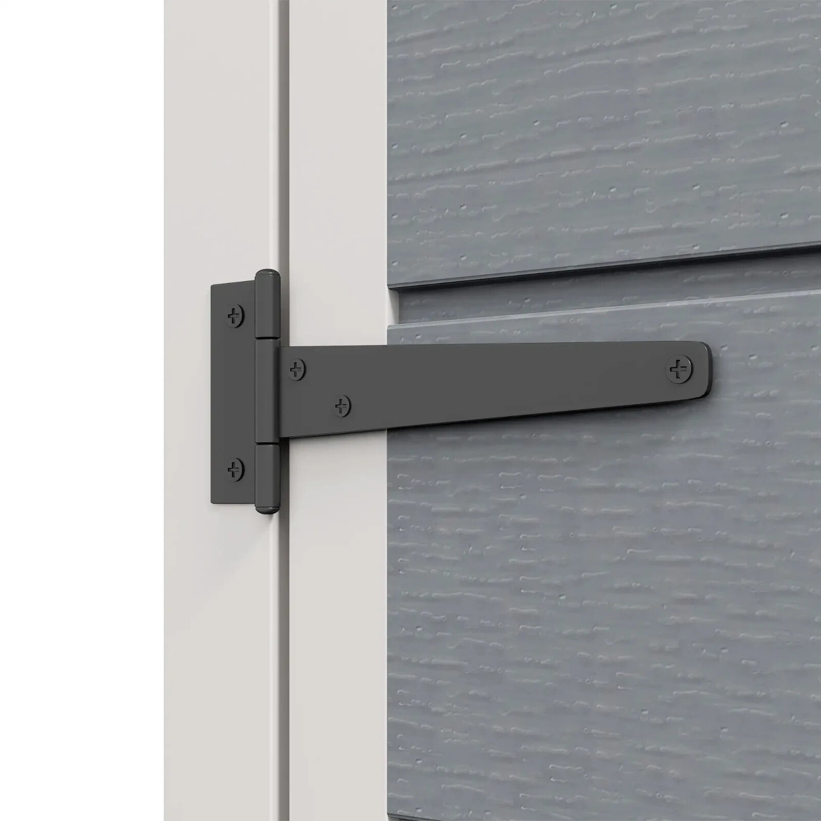 Grey Garden Storage Shed with Lockable Door Window 5x3ft Utility Tool Cabinet - Home and Garden Furniture Shop - rustic - furniture