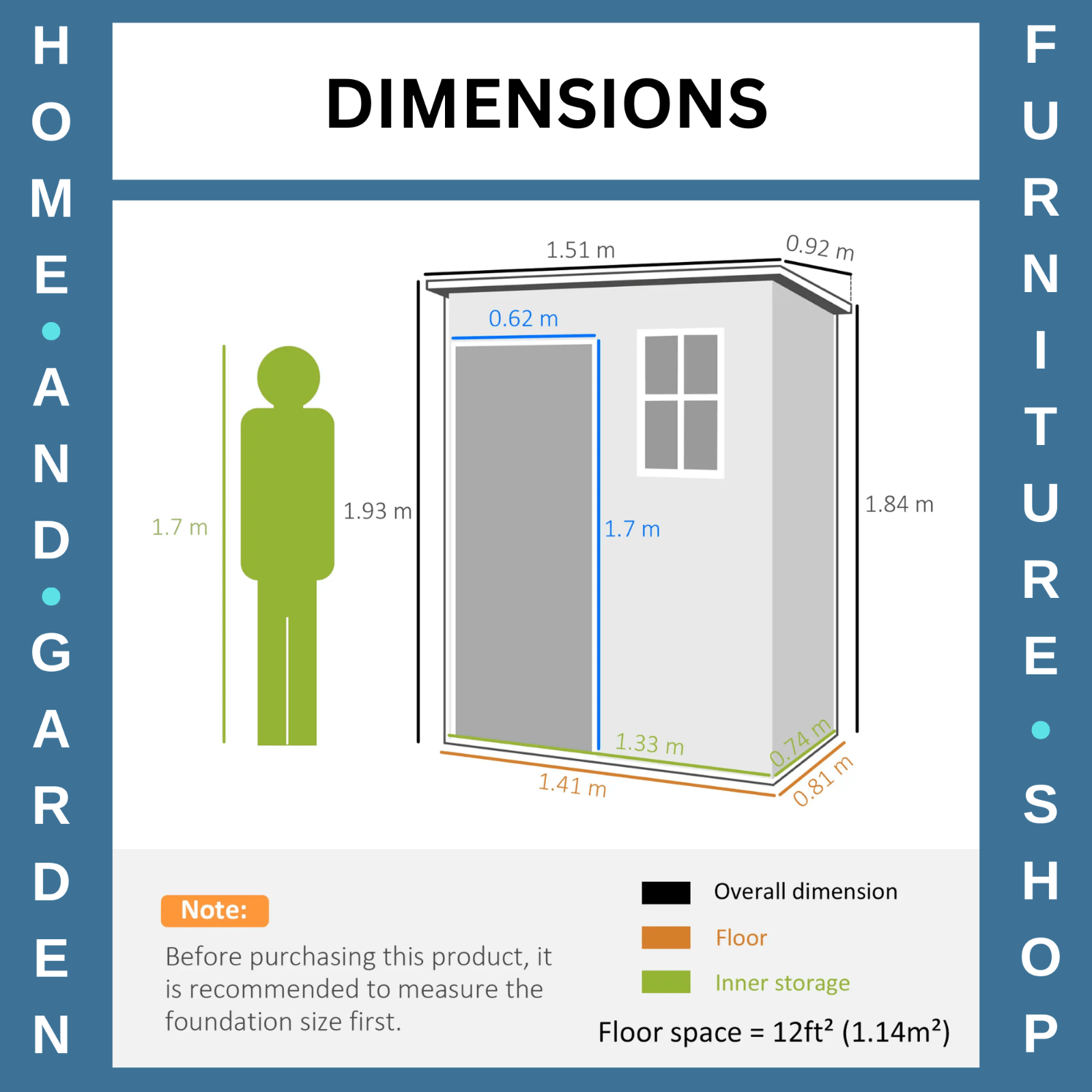 Grey Garden Storage Shed with Lockable Door Window 5x3ft Utility Tool Cabinet - Home and Garden Furniture Shop - rustic - furniture