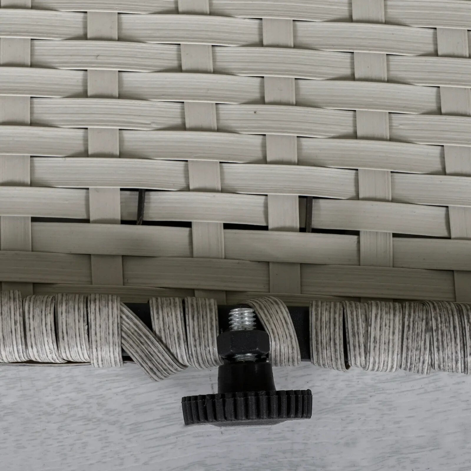 Grey Rattan Sofa Set with Glass Dining Table and Chairs Cushion Outdoor Seating - Home and Garden Furniture Shop - rustic - furniture