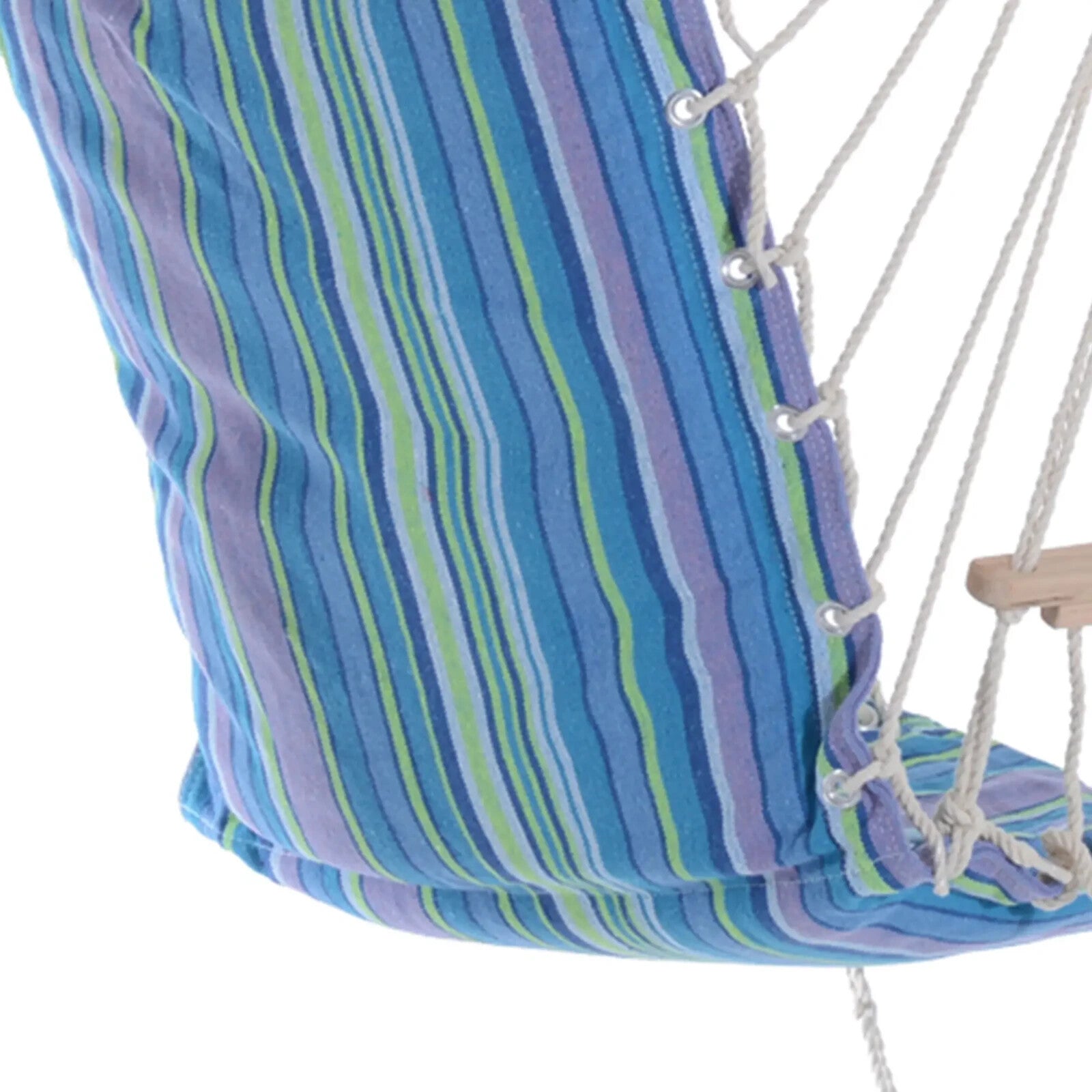 Hammock Hanging Chair with Soft Padded Cushioned Seat, Backrest & Armrests Blue - Home and Garden Furniture Shop - #rustic - furniture#