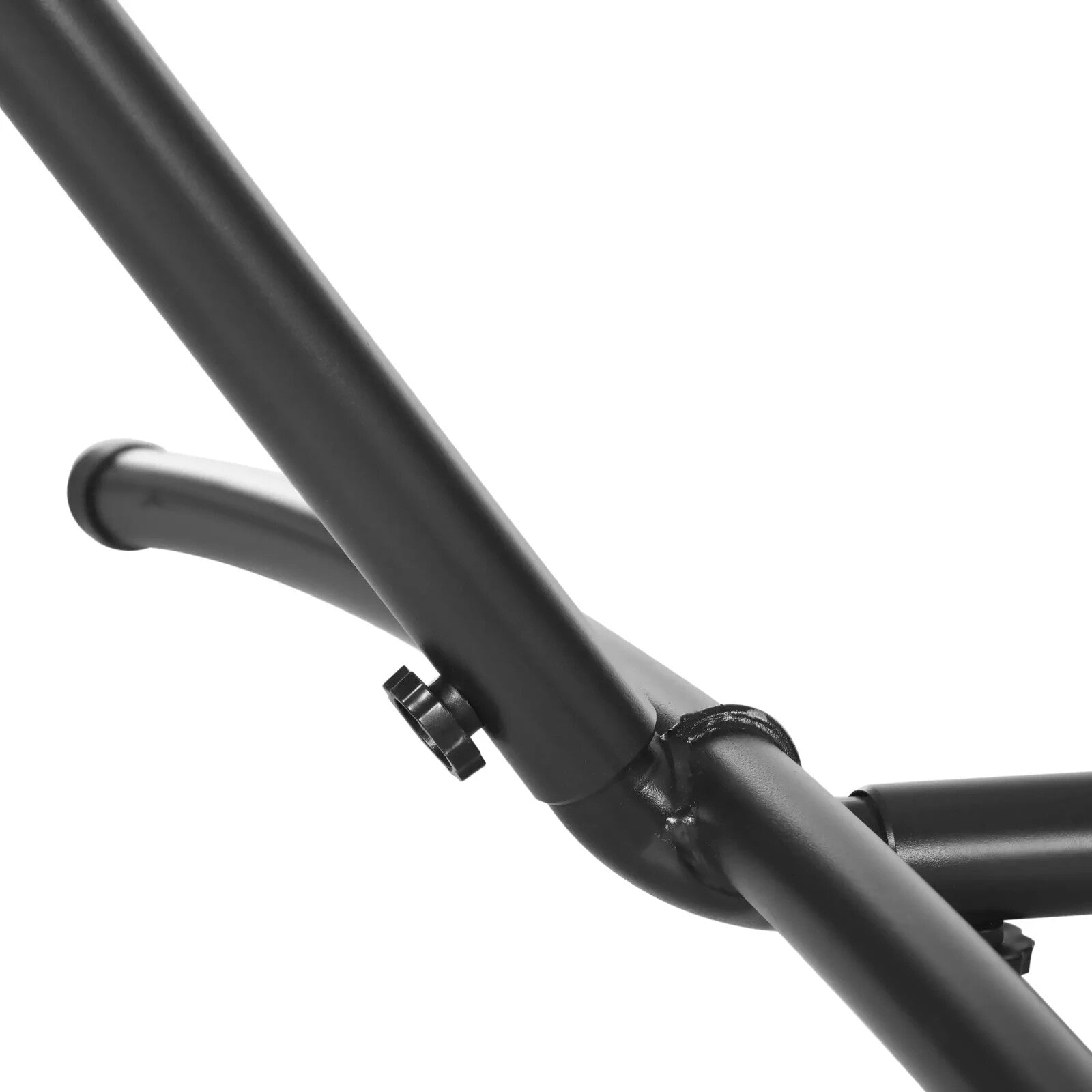 Hammock Stand Heavy Duty Metal Frame Weather - Resistant w/ 6 - Level Adjust Black - Home and Garden Furniture Shop - #rustic - furniture#