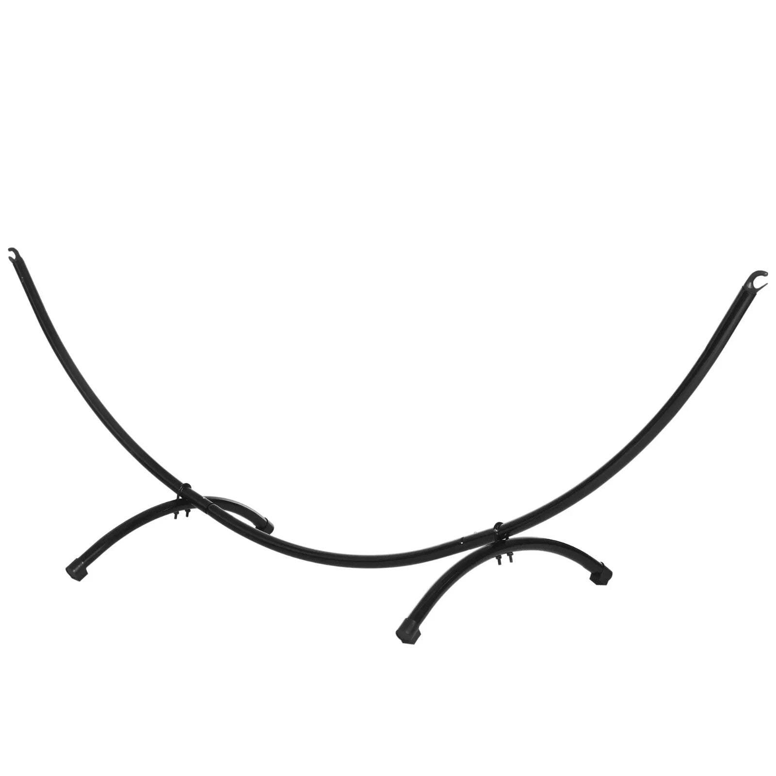 Hammock Stand Powder Coated Metal Frame 'U' Shaped with Non - Slip Feet Black - Home and Garden Furniture Shop - rustic - furniture