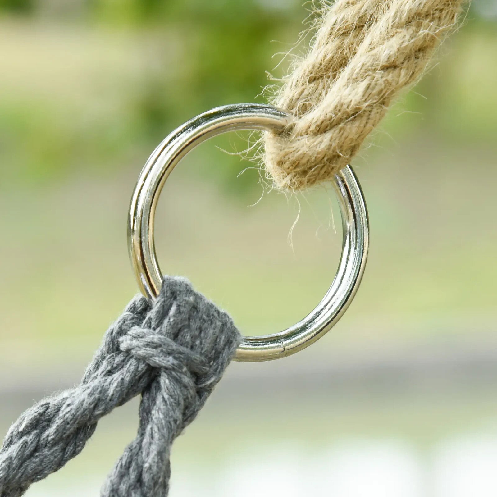 Hanging Cotton Rope Hammock Chair Swing with Cushion for Indoor Outdoor Relaxing - Home and Garden Furniture Shop - rustic - furniture