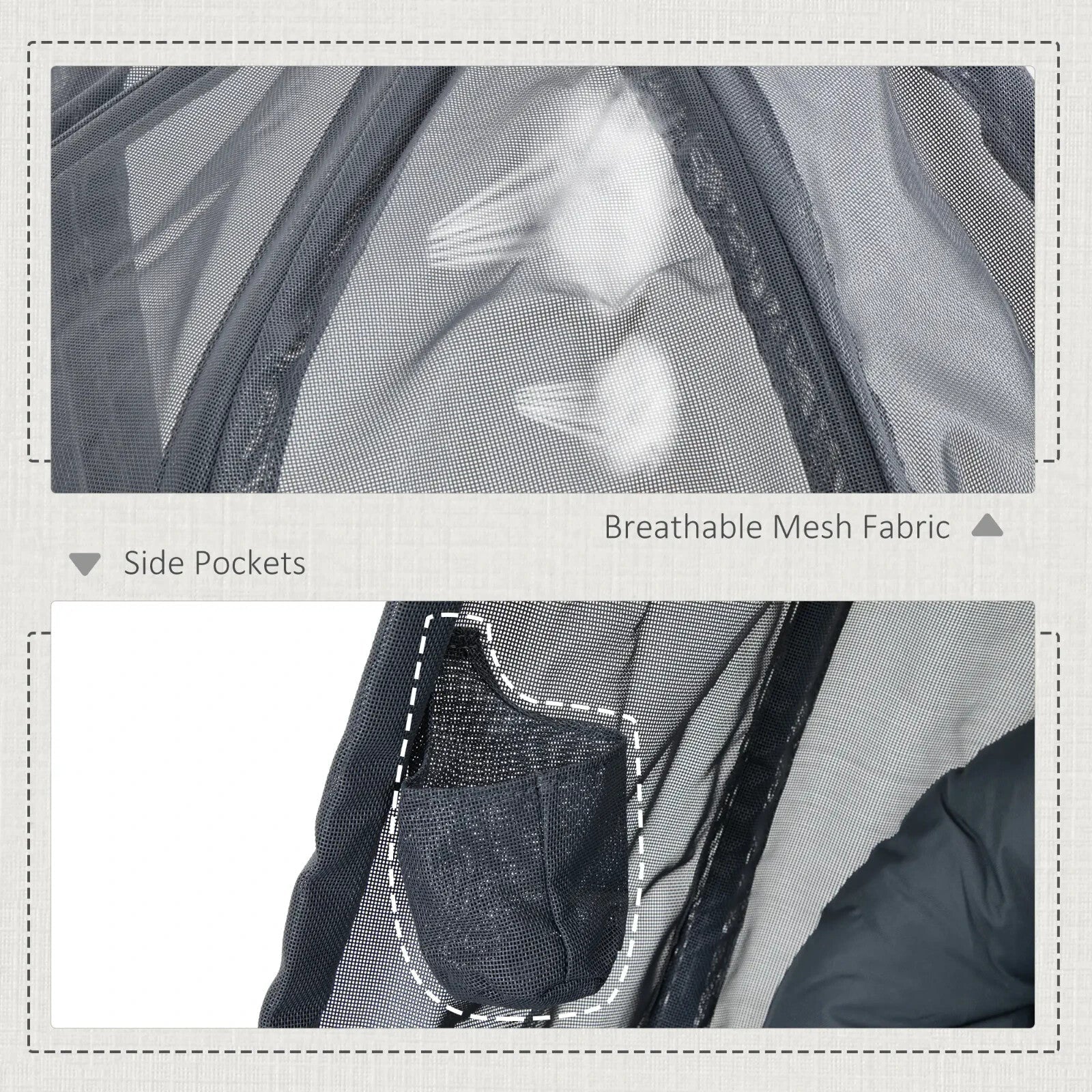 Hanging Egg Chair Folding Swing Hammock with Cushion and Stand for Garden Patio - Home and Garden Furniture Shop - rustic - furniture