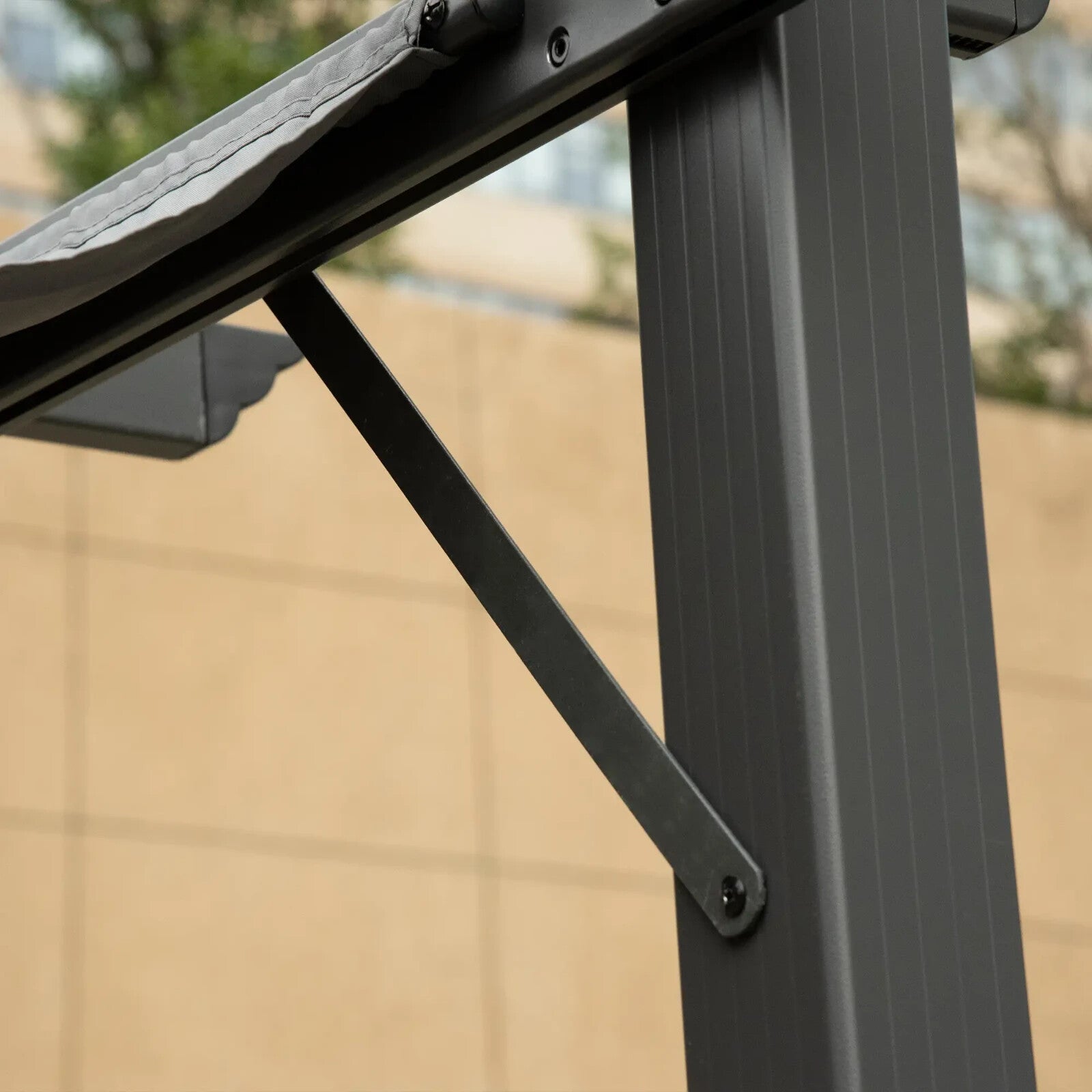 Heavy Duty Metal Pergola Gazebo Sun Shade Strong Aluminium Frane Garden Canopy - Home and Garden Furniture Shop - rustic - furniture