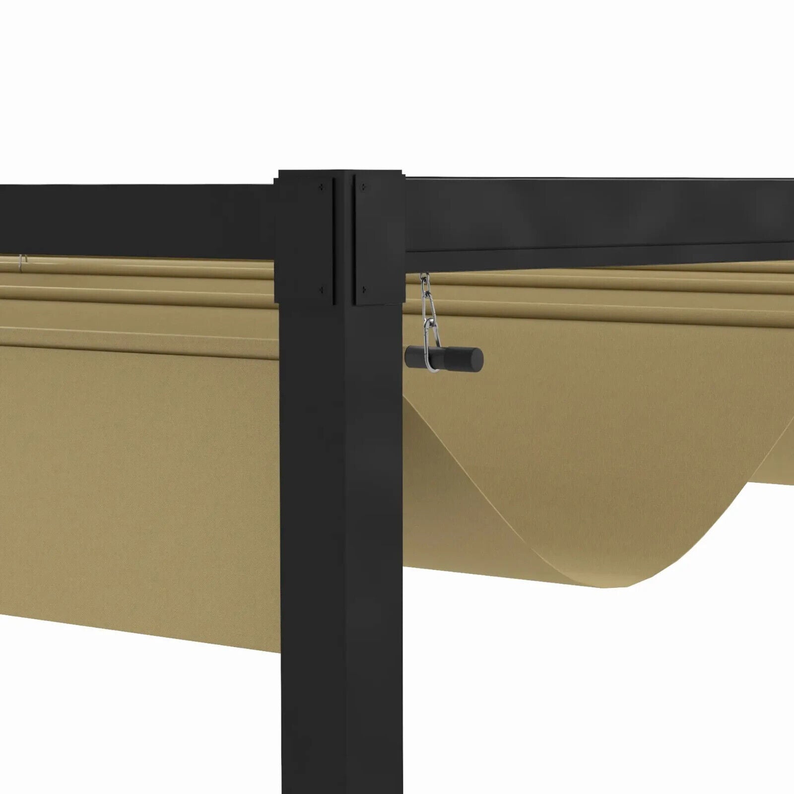 Heavy Duty Metal Pergola Retractable Canopy Patio Gazebo Sun Shelter4x3(m) Cover - Home and Garden Furniture Shop - #rustic - furniture#