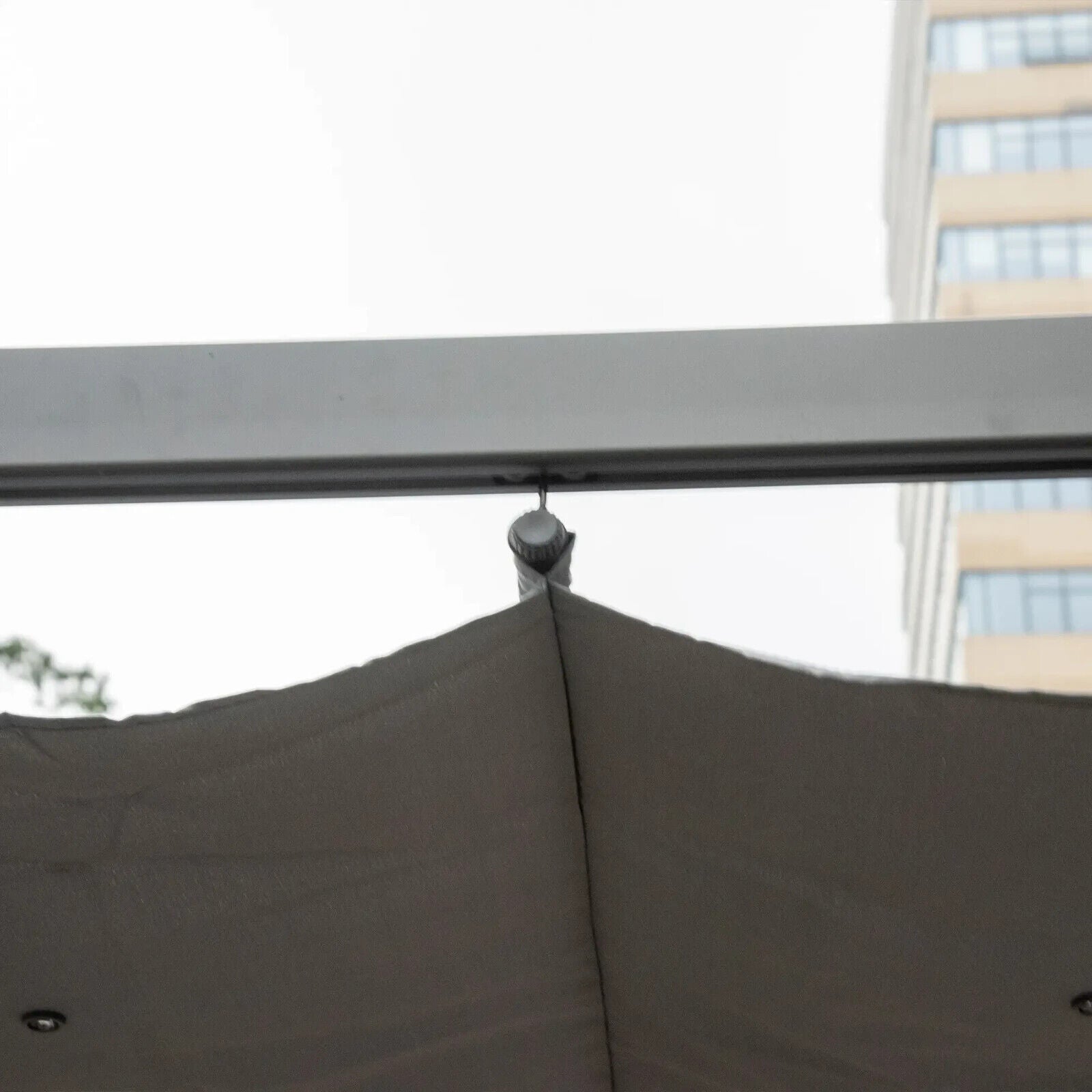 Heavy Duty Pergola Gazebo Sun Shade Shelter Aluminium Frane Garden Grey Canopy - Home and Garden Furniture Shop - #rustic - furniture#