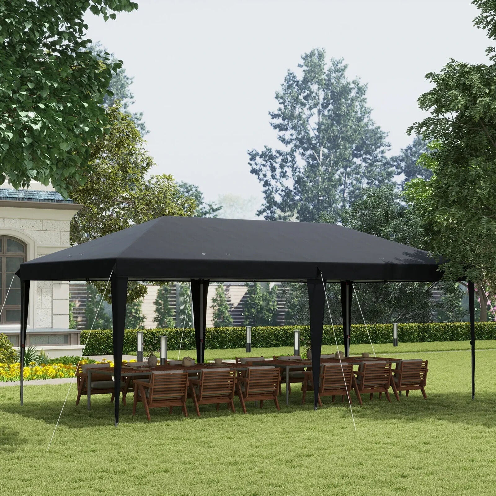 Heavy Duty Pop Up Gazebo Marquee 3 x 6m Patio Party Tent Event Heavy Duty Canopy - Home and Garden Furniture Shop - #rustic - furniture#
