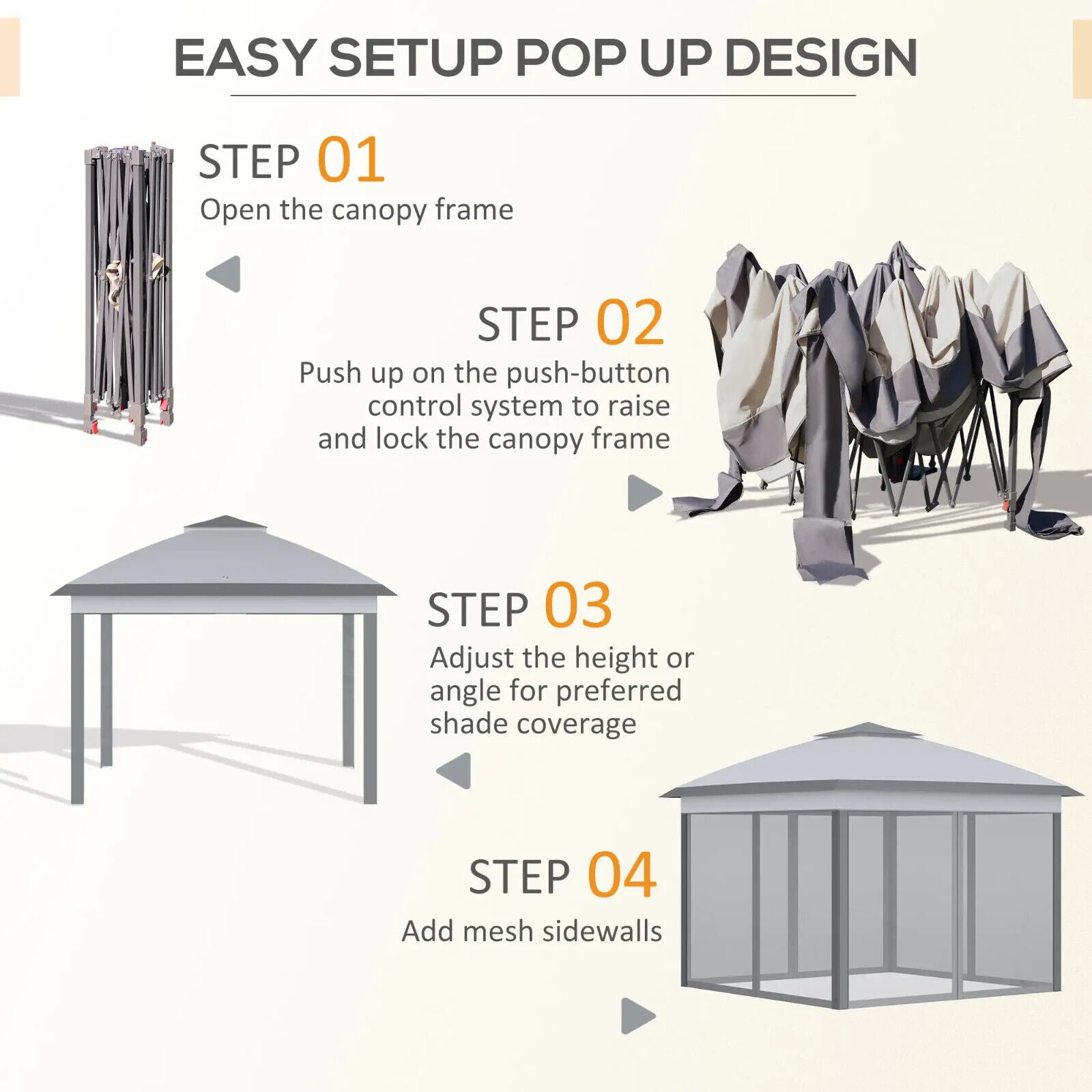 Heavy Duty Pop Up Gazebo Marquee with Sides Canopy Tent Camping Carrying Bag Set - Home and Garden Furniture Shop - #rustic - furniture#